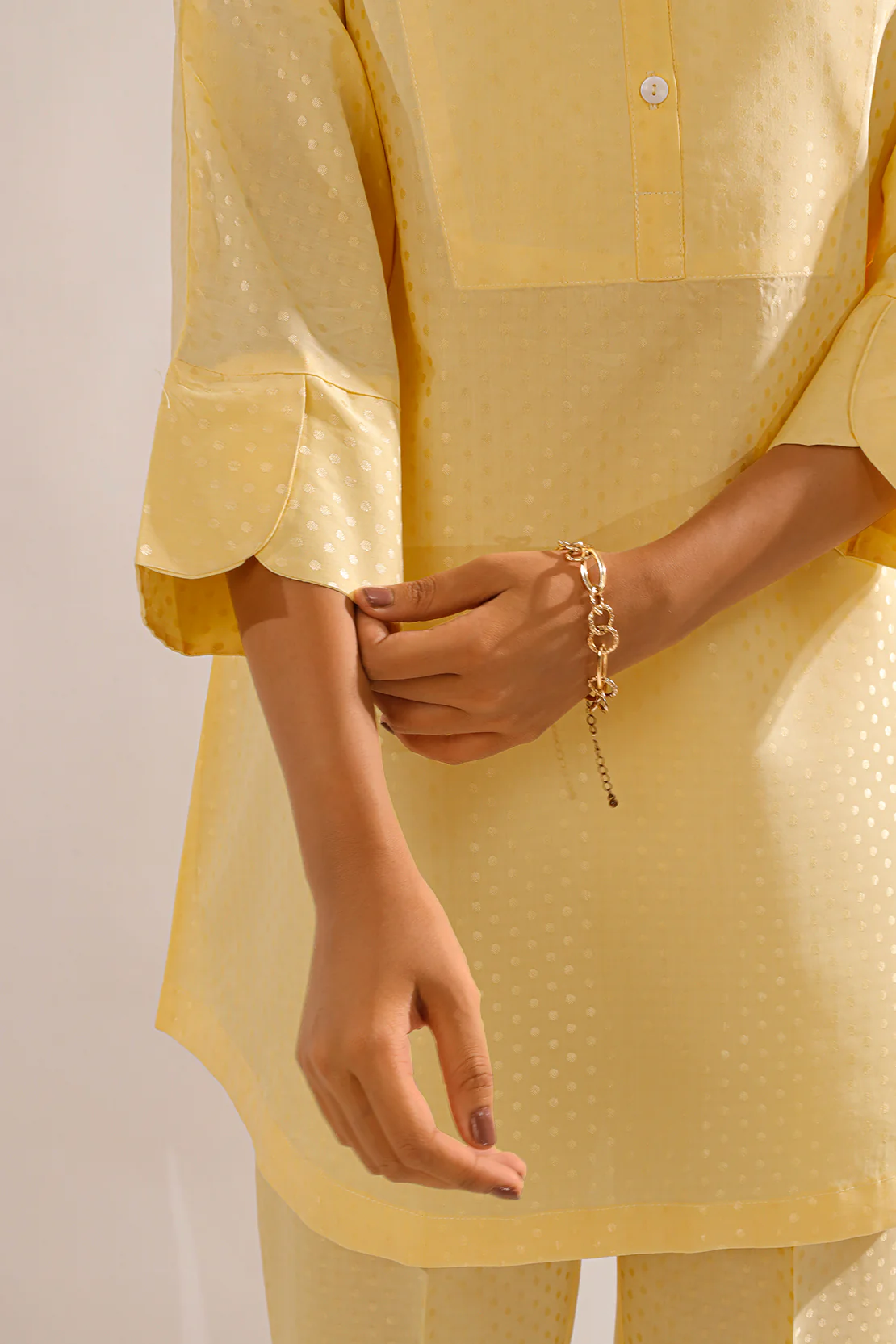 Self Jacquard Stitched Shirt - Image 6