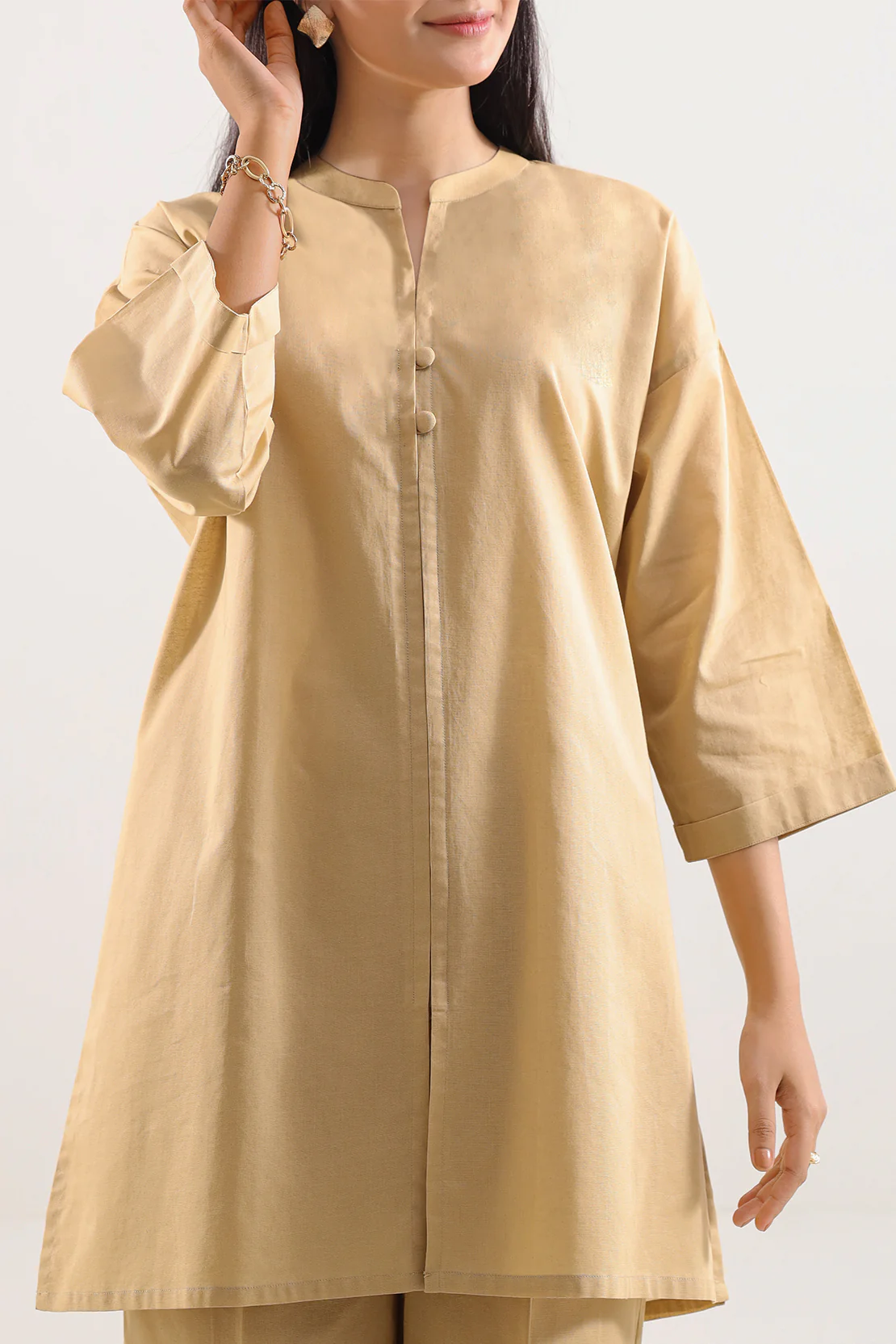 Solid Cambric Stitched 2 Piece (Shirt/Trouser) - Image 2