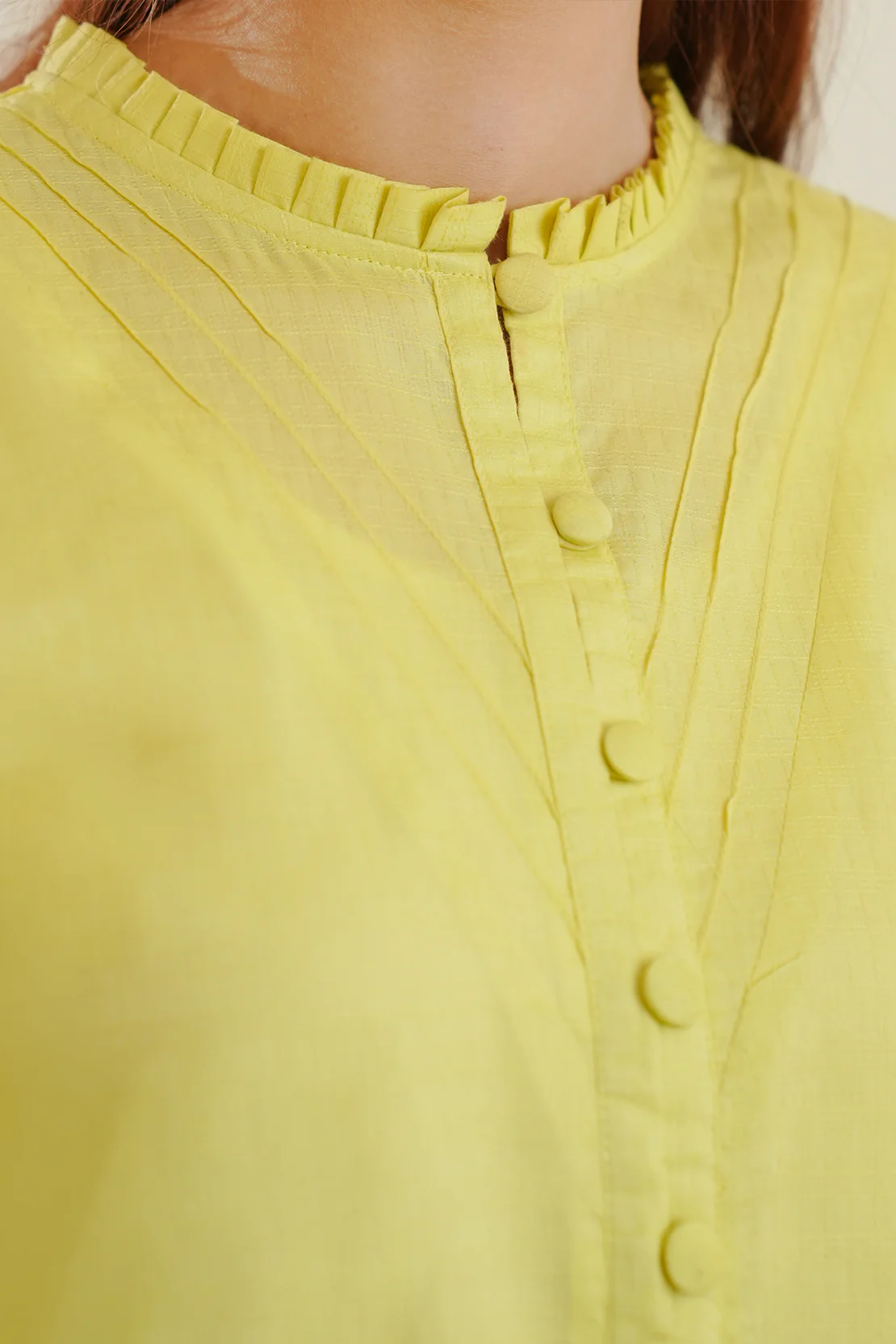 Solid Cotton Dobby Stitched Shirt - Image 5