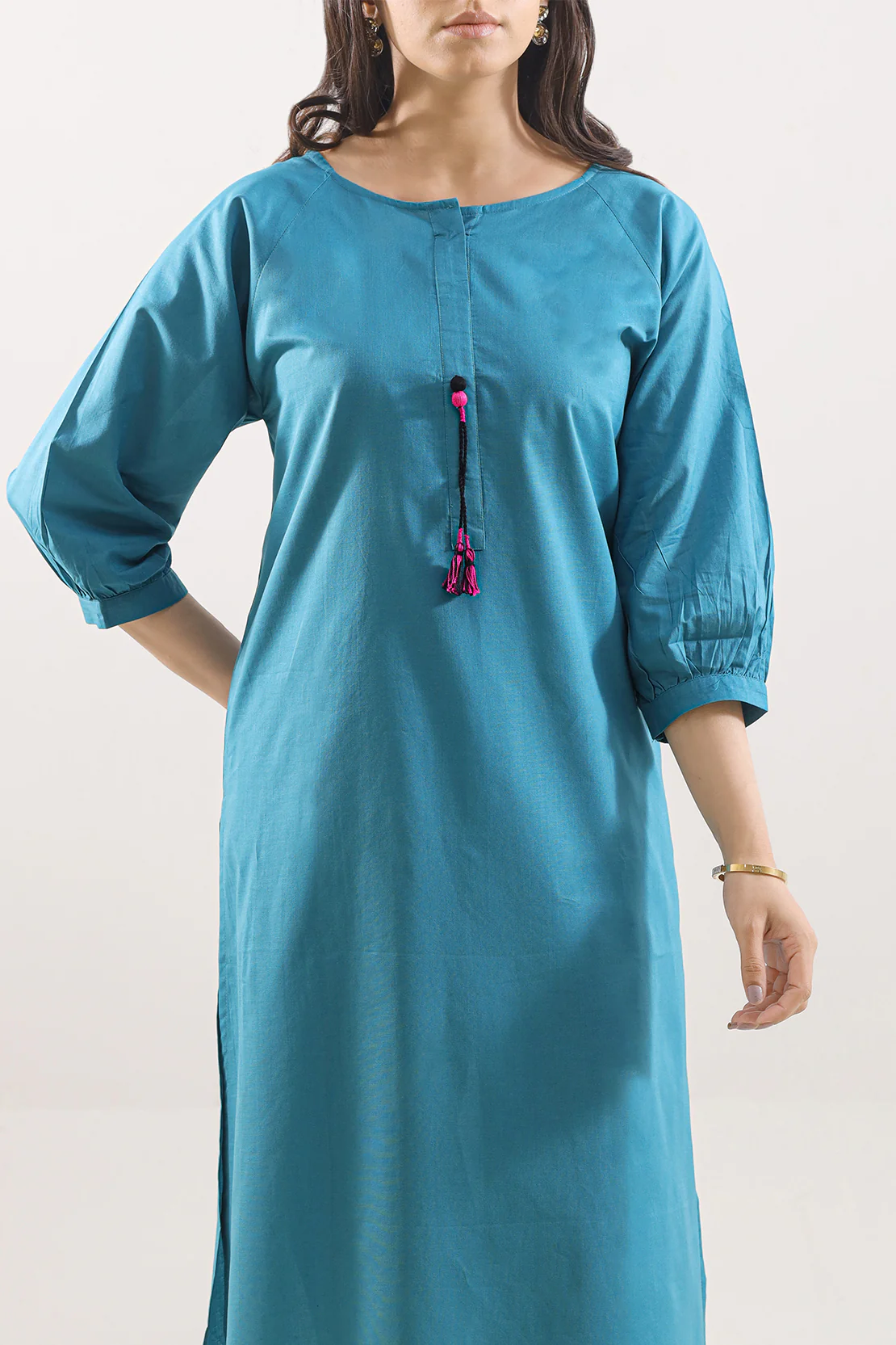Solid Cotton Stitched 2 Piece (Shirt/Trouser) - Image 2