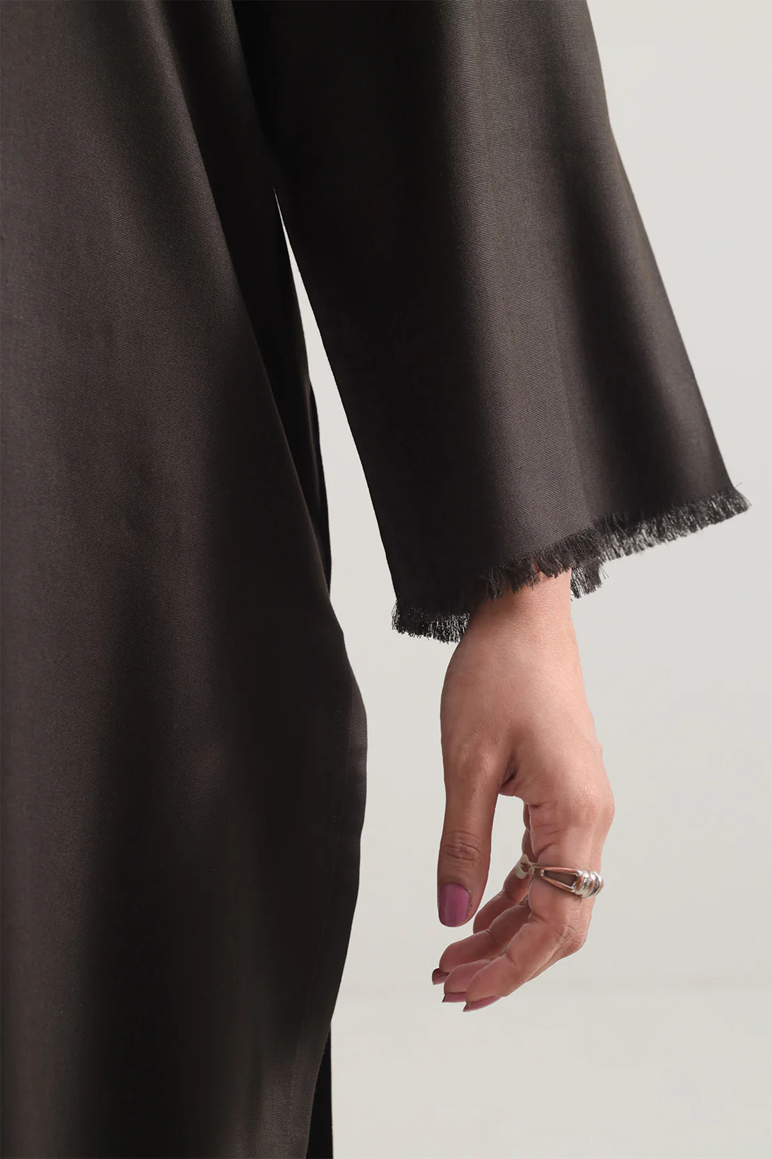 Solid Peach Fabric Stitched 2 Piece (Shirt/Trouser) - Image 4