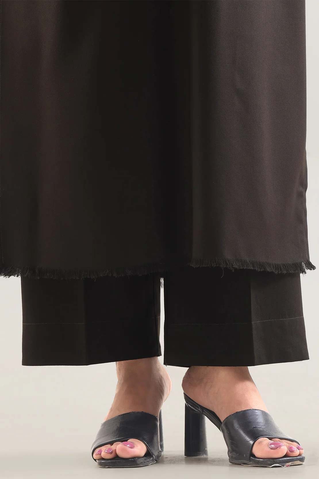 Solid Peach Fabric Stitched 2 Piece (Shirt/Trouser) - Image 5