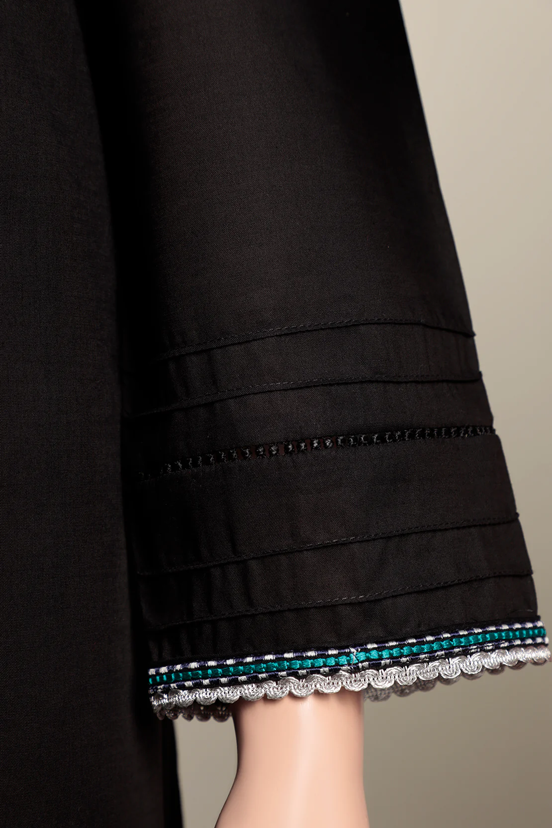 Solid Emb Cotton Stitched 2 Piece (Shirt/Trouser) - Image 4