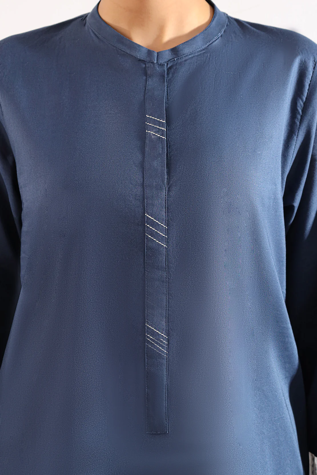 Solid Embroidered Cambric Stitched 2 Piece (Shirt/Trouser) - Image 5