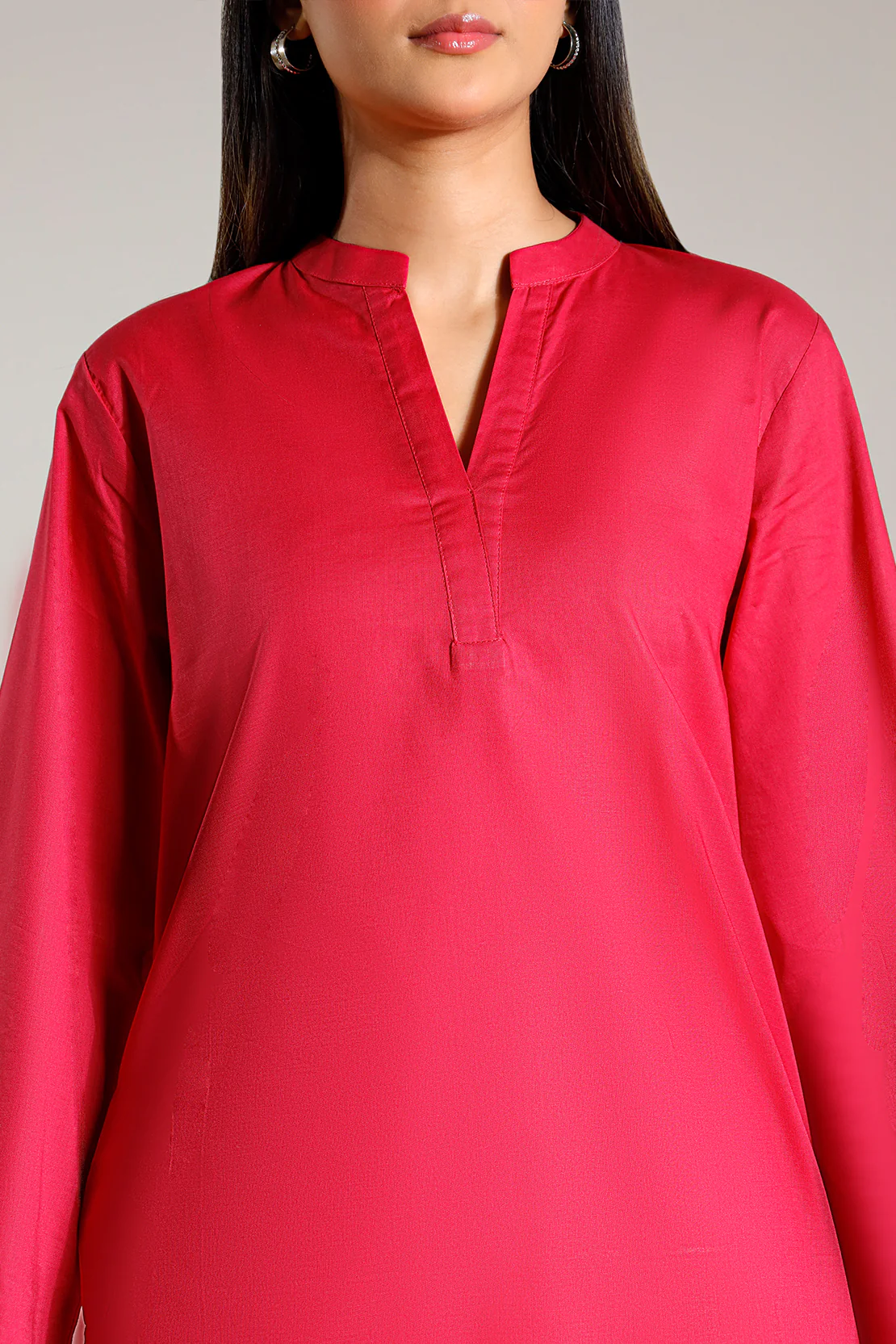 Solid Embroidered Cambric  Stitched 2 Piece (Shirt/Trouser) - Image 5