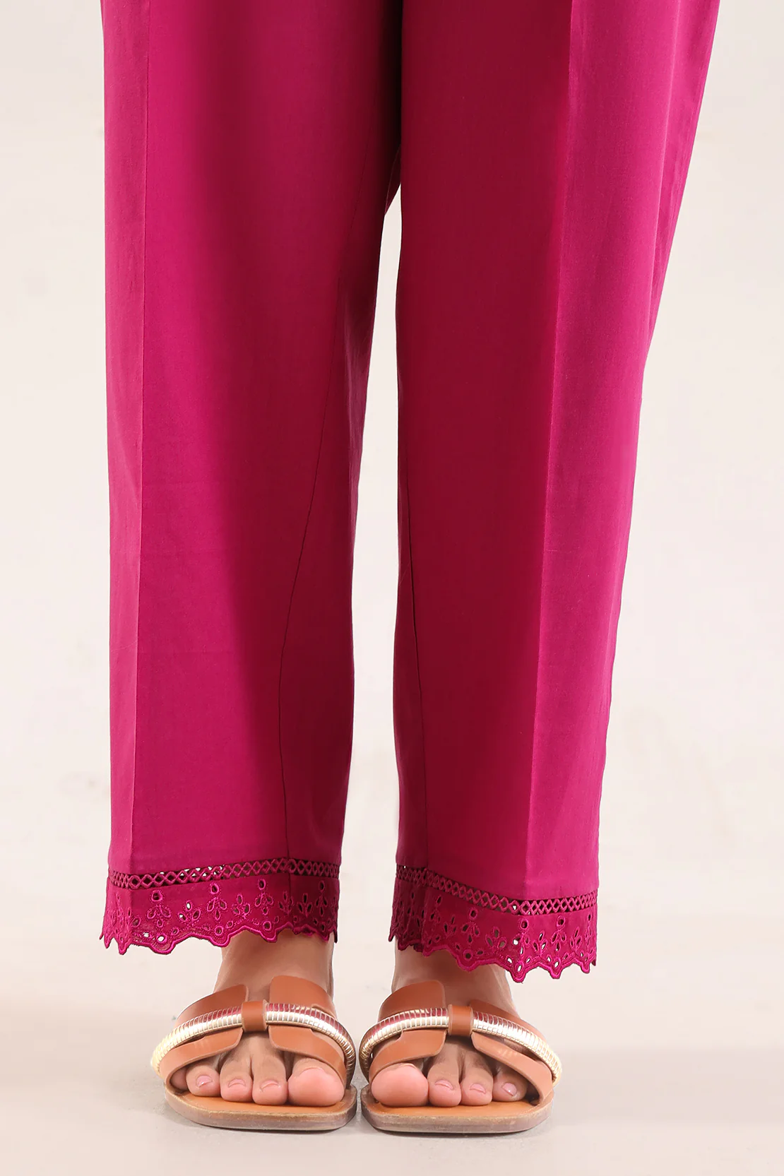 Solid Embroidered Cambric Stitched 2 Piece (Shirt/Trouser) - Image 5
