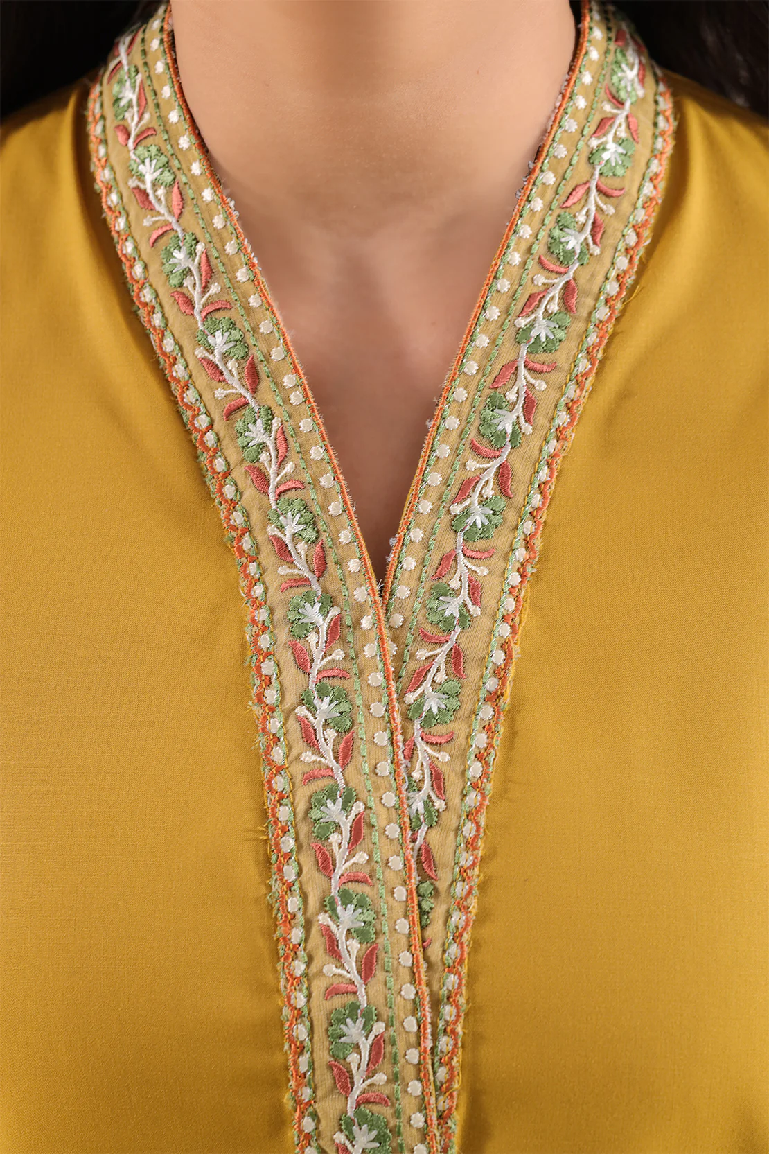 Solid Embroidered Easy Care Fabric Stitched 2 Piece (Shirt/Trouser) - Image 3