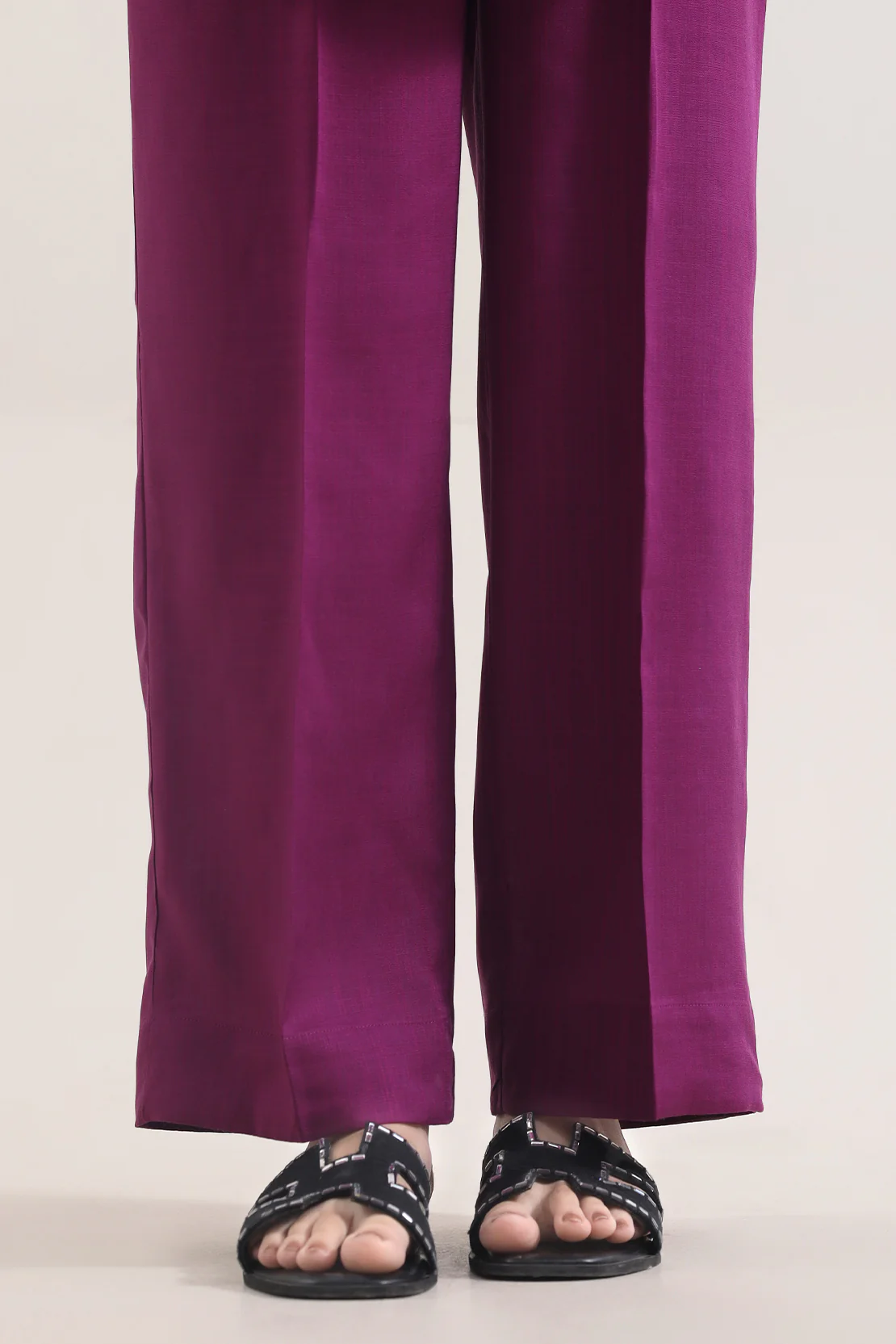 Solid Embroidered Khaddar Stitched 2 Piece (Shirt/Trouser) - Image 5