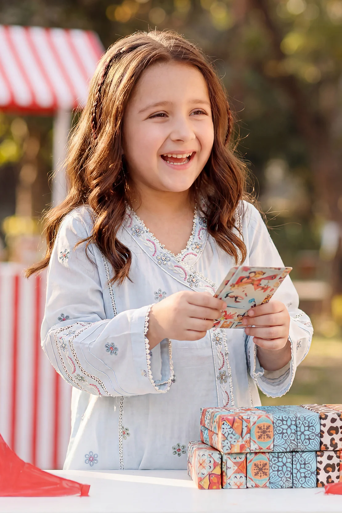 Solid Embroidered Lawn Stitched 2 Piece (Shirt/Trouser) For Kids - Image 3