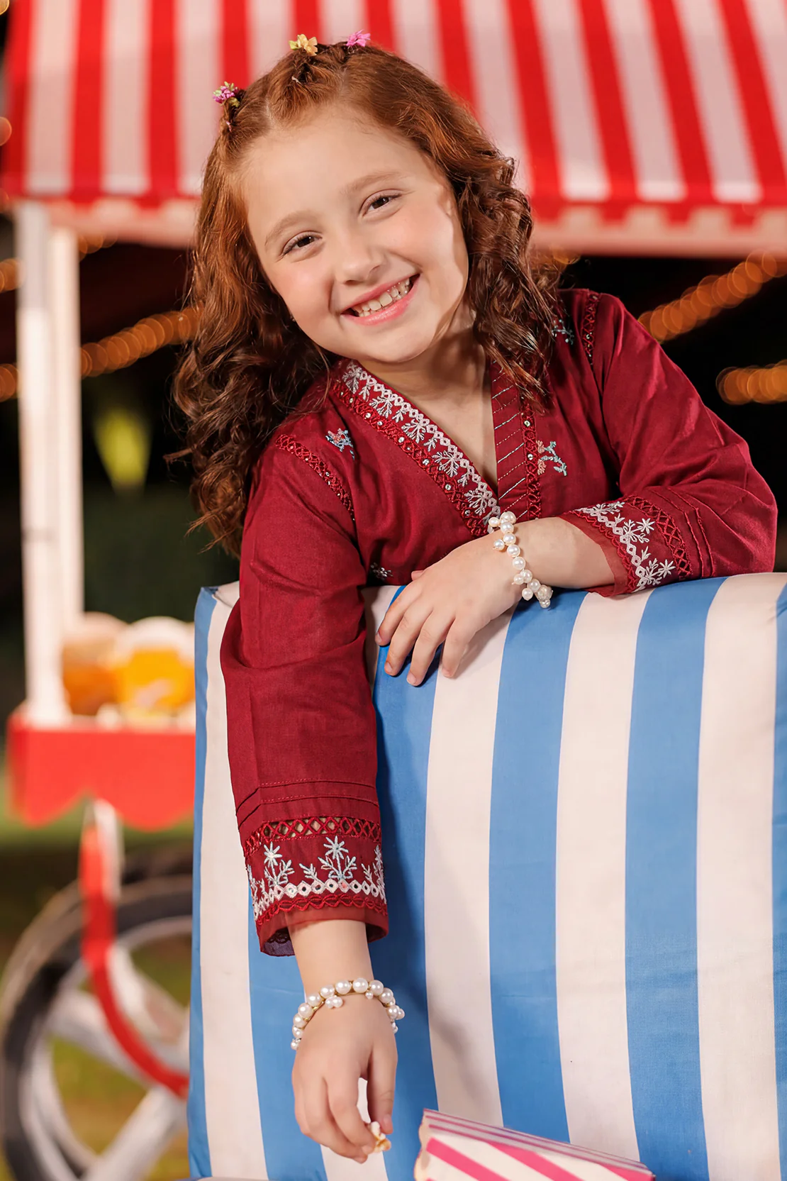 Solid Embroidered Lawn Stitched 2 Piece (Shirt/Trouser) For Kids - Image 3