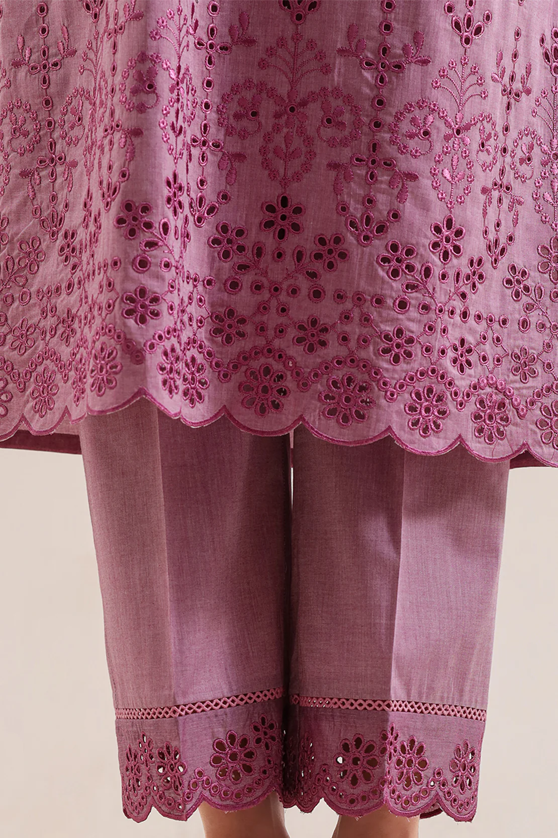 Solid Embroidered Lawn Stitched 2 Piece (Shirt/Trouser) - Image 5