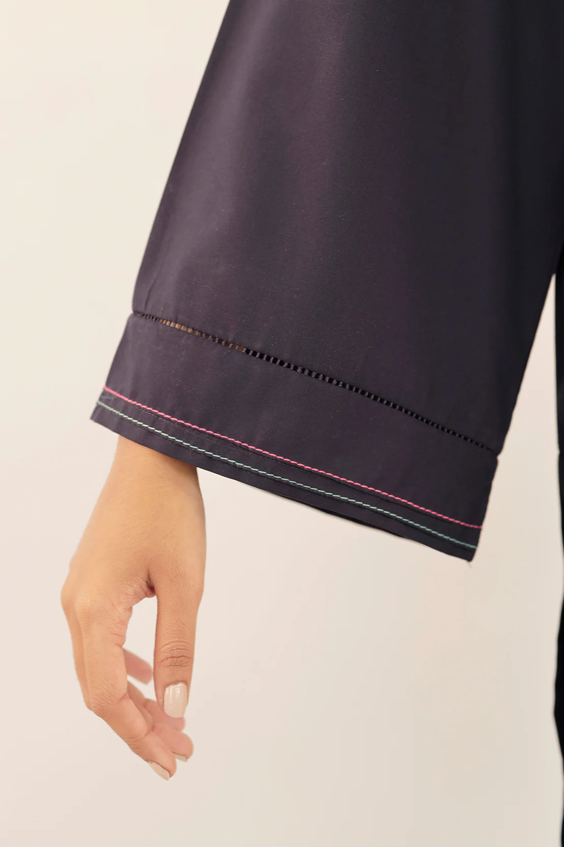 Solid Embroidered Easy Care Weave Stitched 2 Piece (Shirt/Trouser) - Image 7