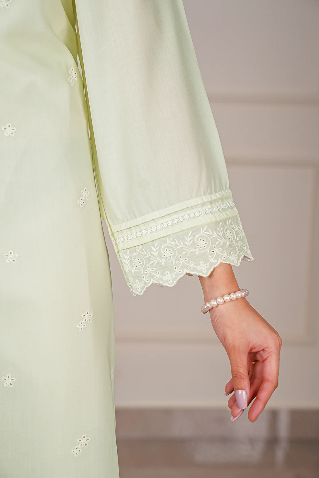 Solid Embroidered Easy Care Weave Stitched 2 Piece (Shirt/Trouser) - Image 6
