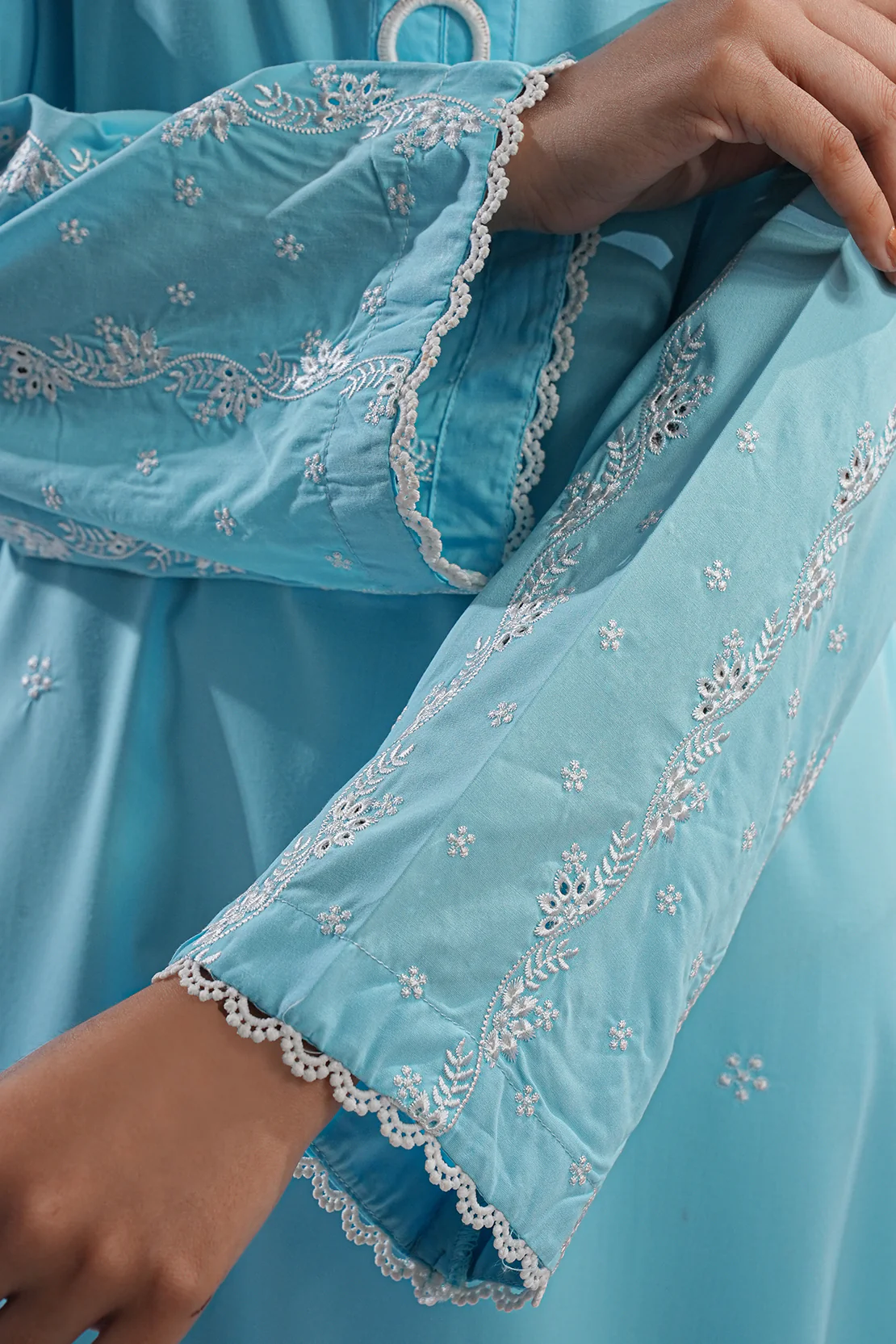 Solid Embroidered Easy Care Fabric Stitched 2 Piece (Shirt/Trouser) - Image 8