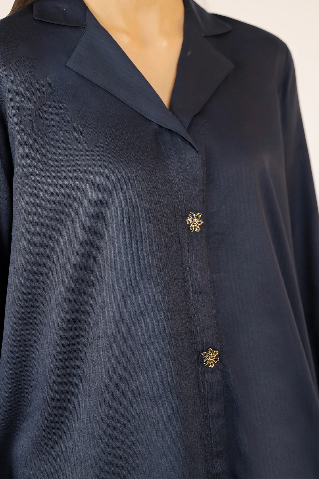 Solid Pashmina Stitched Shirt/Trouser 2 Piece - Image 4
