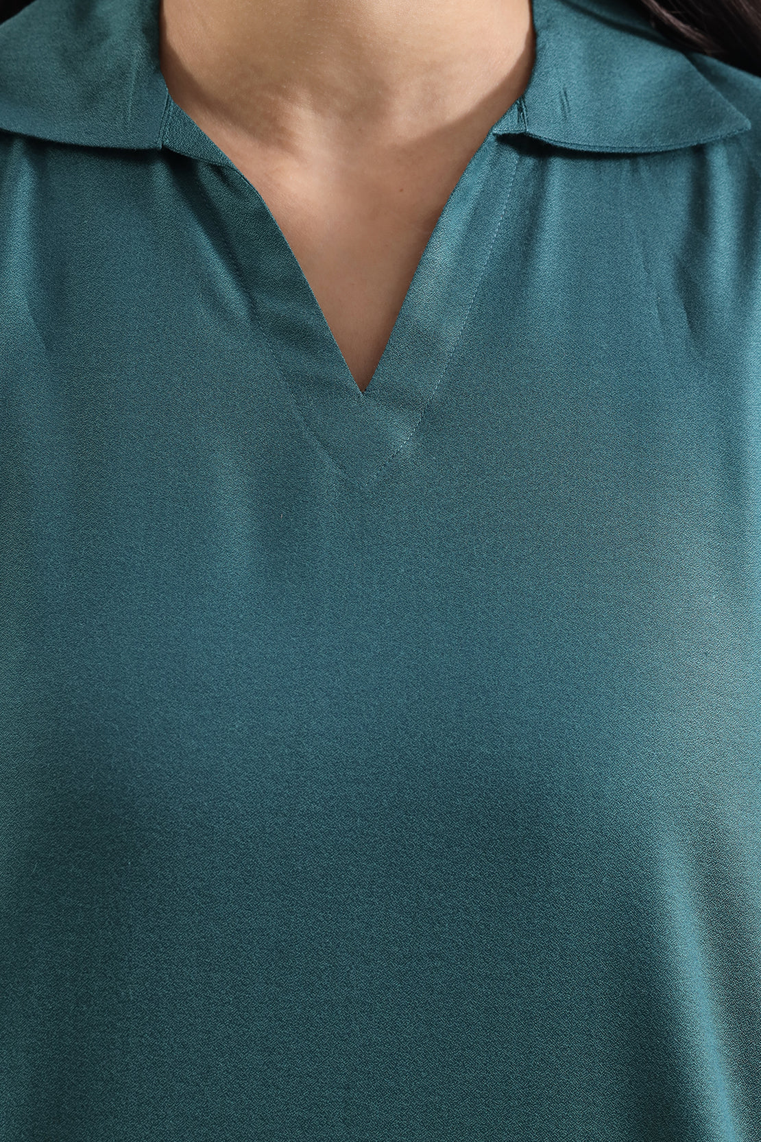 Solid Poly Crepe Stitched 2 Piece (Shirt/Trouser) - Image 4