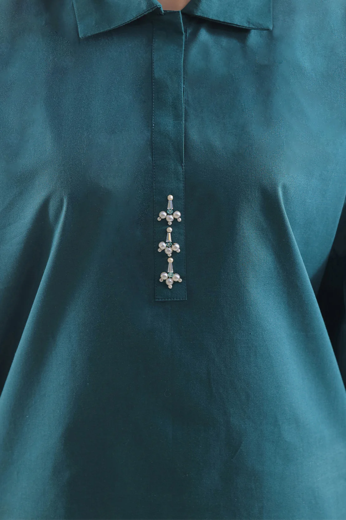 Solid Poplin Stitched 2 Piece (Shirt/Trouser) - Image 3