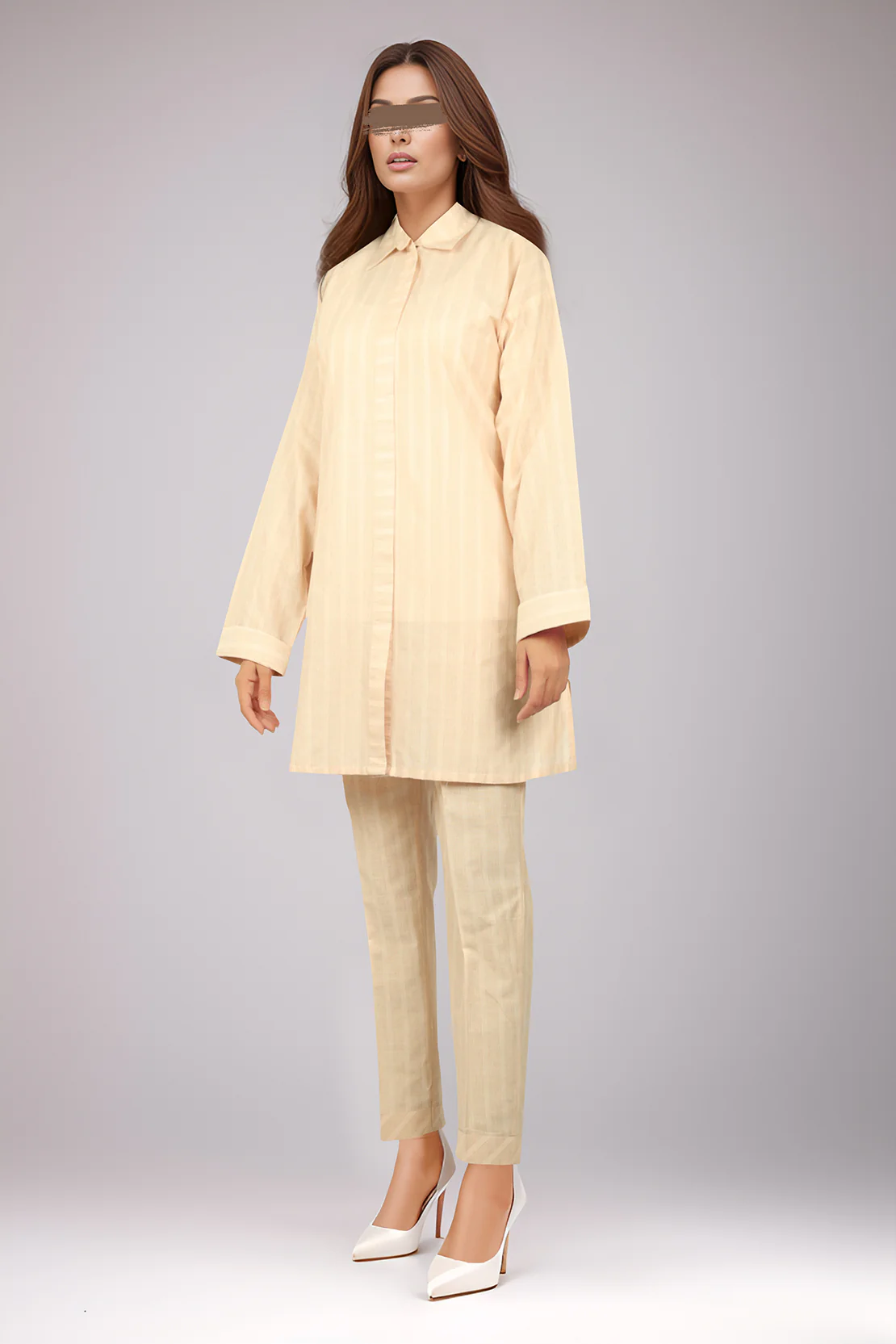 Solid Soft Raw Silk Stitched 2 Piece (Shirt/Trouser) - Image 2