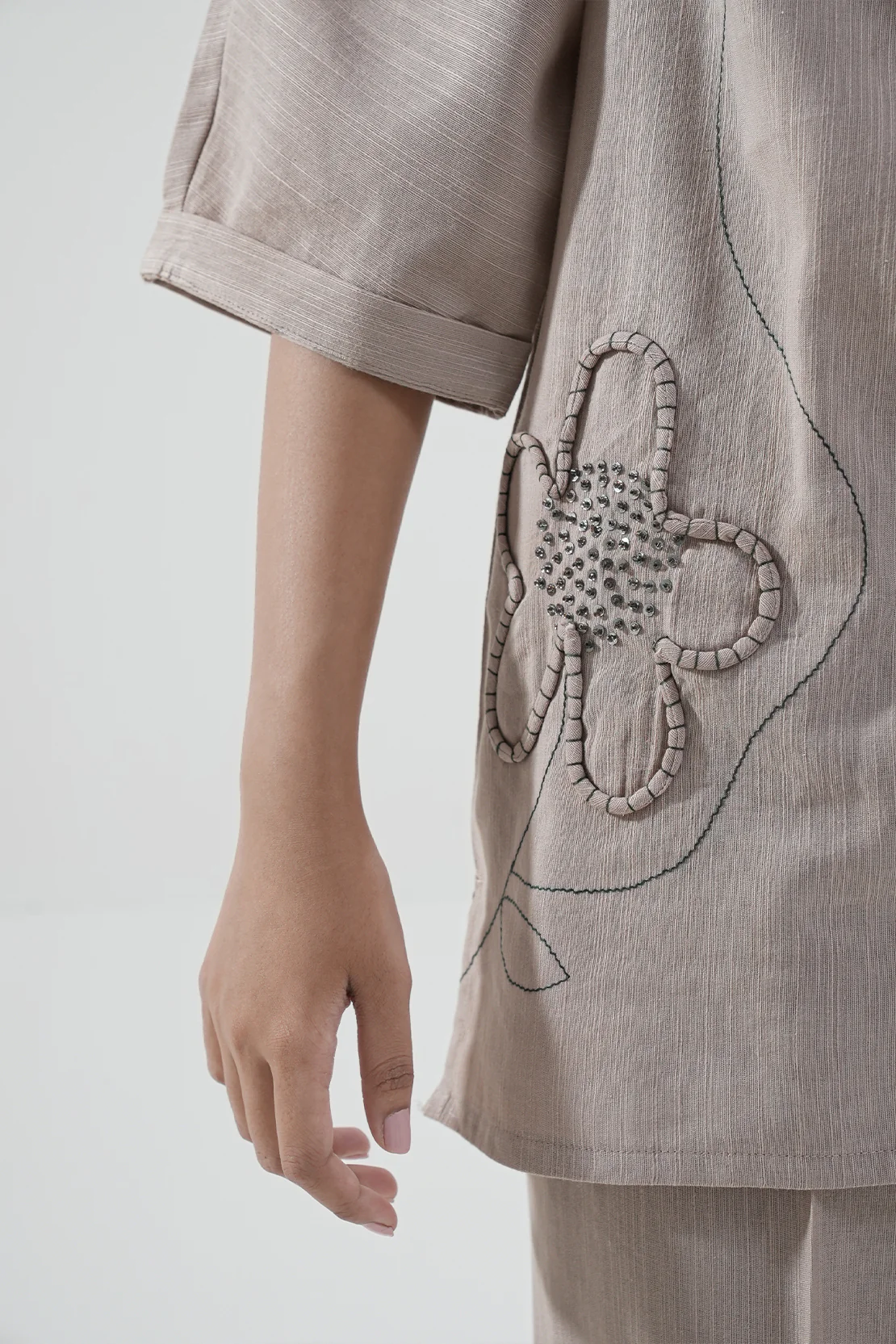 Solid Soft Raw Silk Stitched 2 Piece (Shirt/Trouser) - Image 5