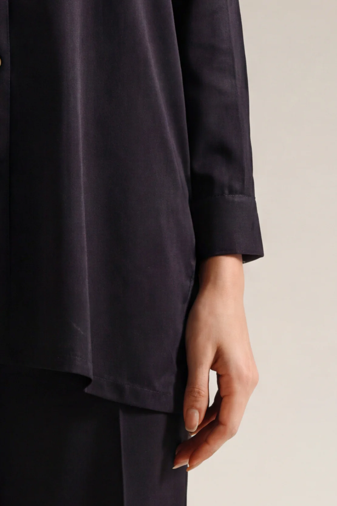 Solid Smooth Flow Stitched 2 Piece (Shirt/Trouser) - Image 7