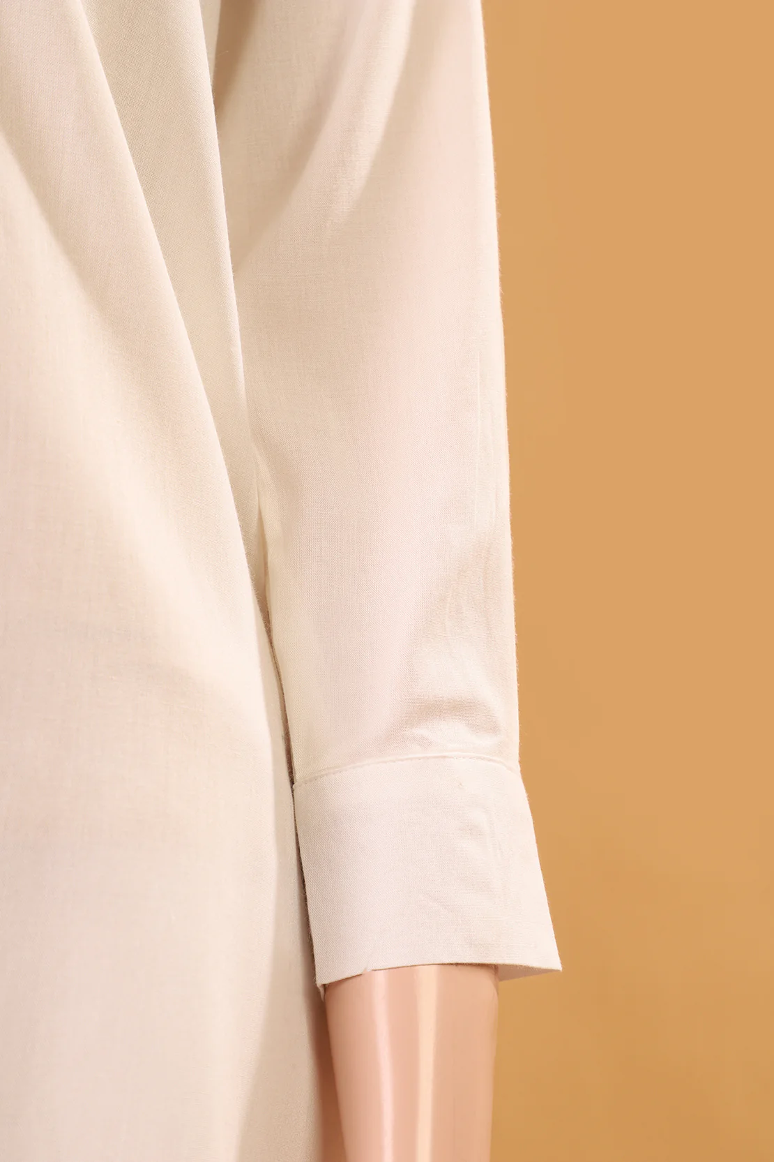 Solid Soft Touch Cotton Stitched Shirt - Image 4