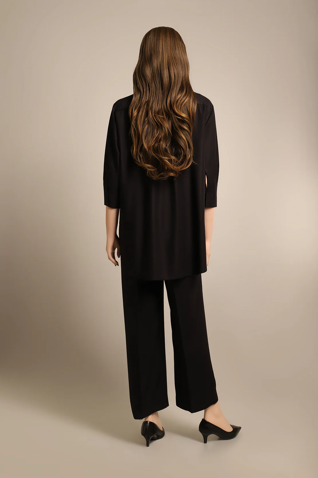 Solid Smooth Flow Stitched 2 Piece (Shirt/Trouser) - Image 2