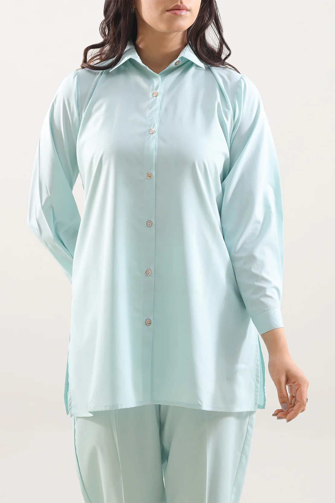 Solid Easy Care Fabric Stitched 2 Piece (Shirt/Trouser) - Image 2