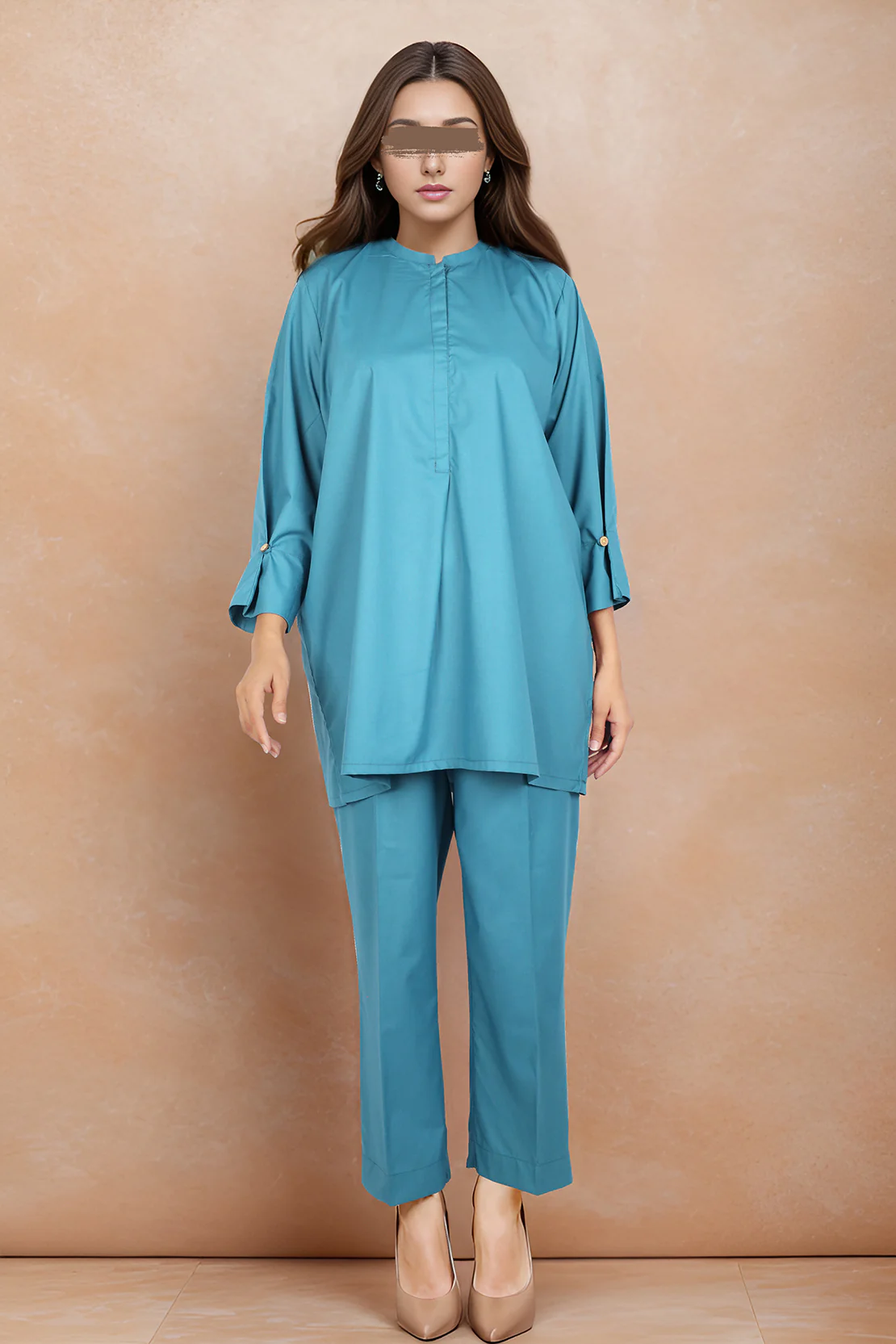 Solid Easy Care Fabric Stitched 2 Piece (Shirt/Trouser)