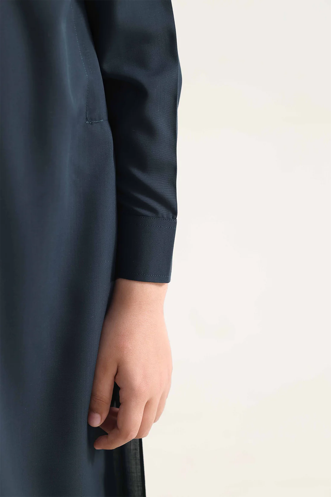 Solid Wash N Wear Stitched 2 Piece (Shirt/Trouser) For Boys - Image 4