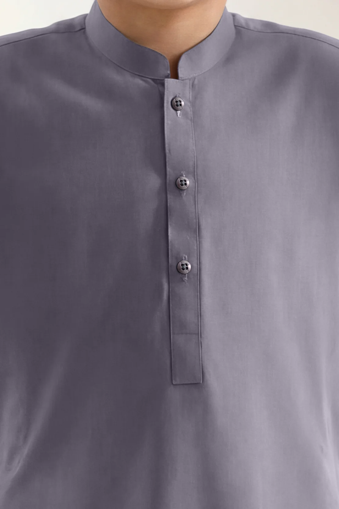 Solid Wash N Wear Stitched 2 Piece (Shirt/Trouser) For Boys - Image 3