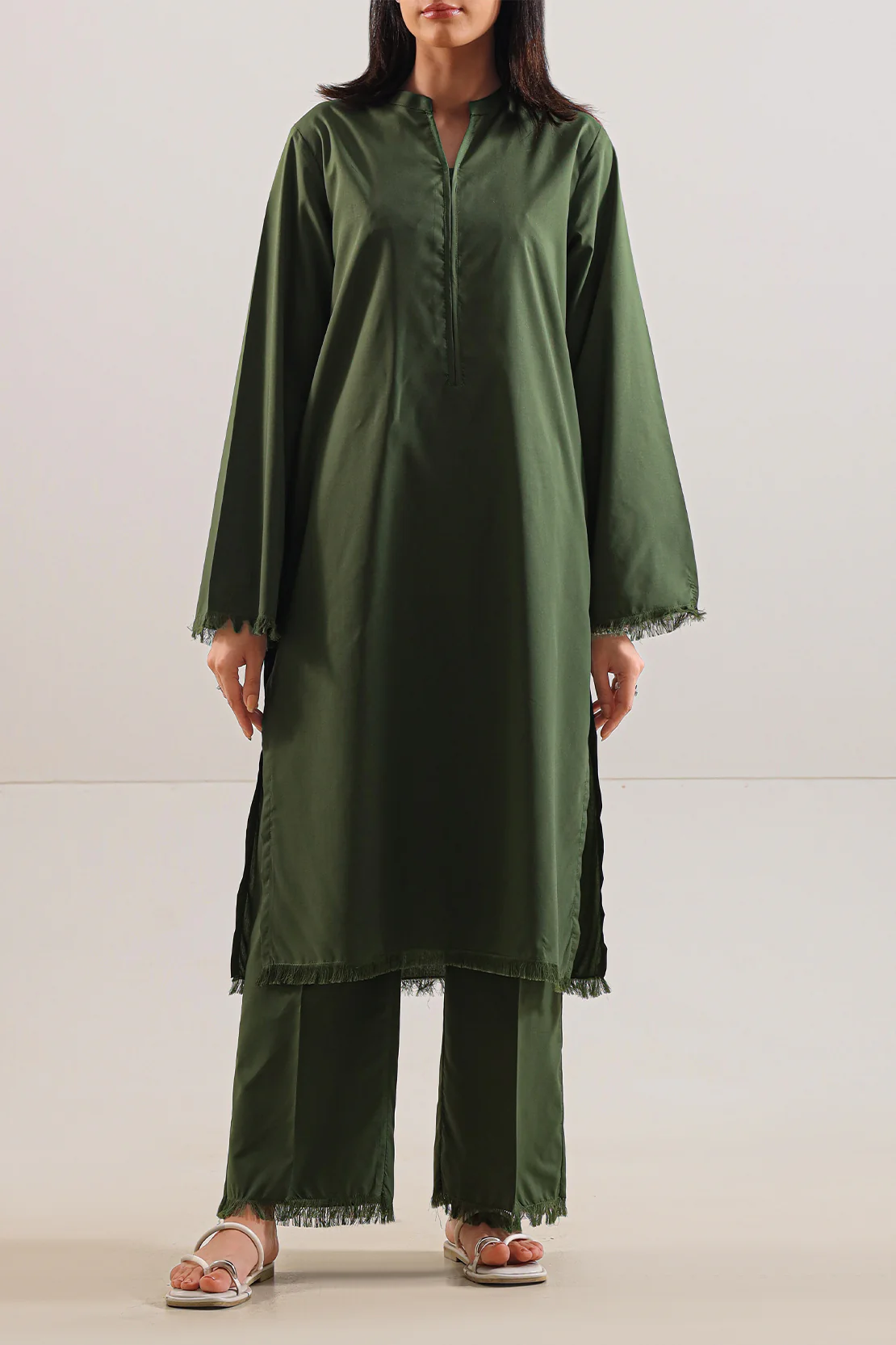 Solid Easy Care Fabric Stitched 2 Piece (Shirt/Trouser)