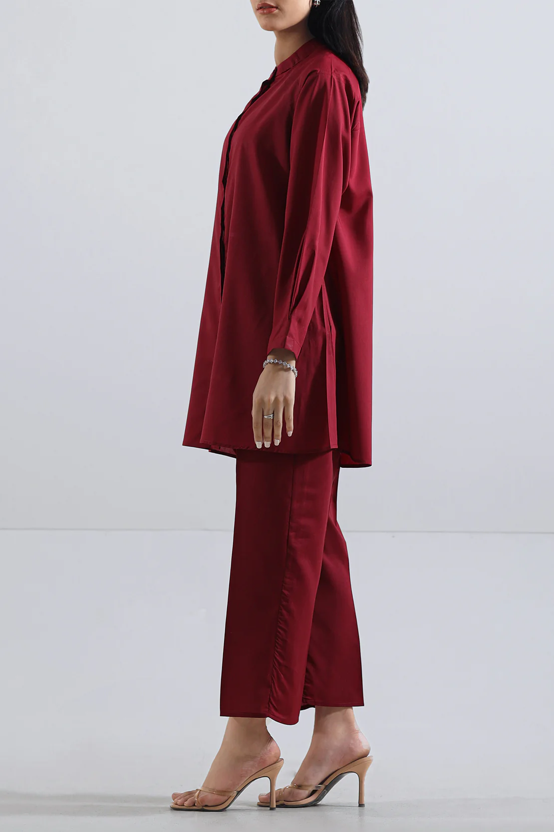 Solid Easy Care Fabric Stitched 2 Piece (Shirt/Trouser) - Image 2
