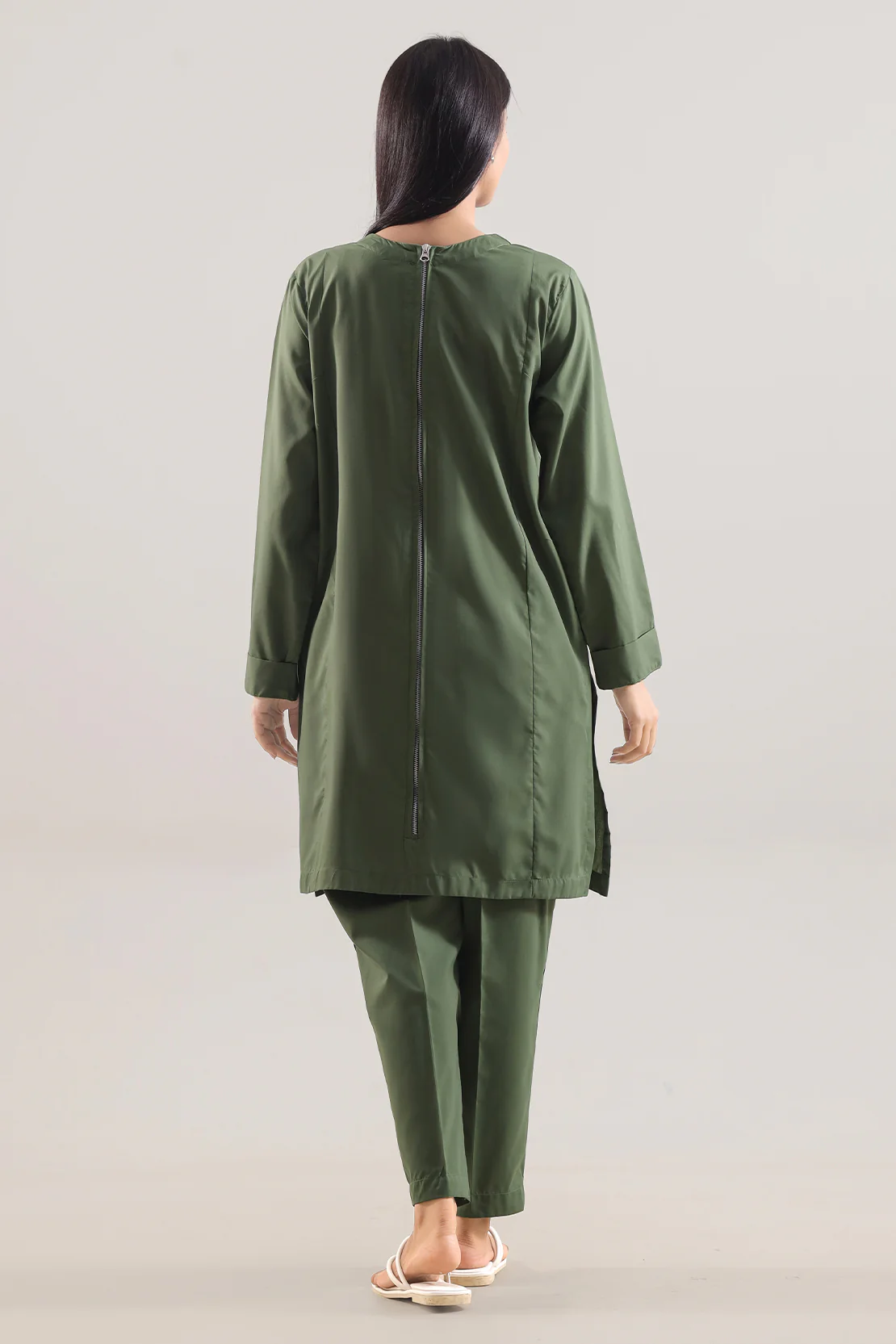Solid Easy Care Fabric Stitched 2 Piece (Shirt/Trouser) - Image 2