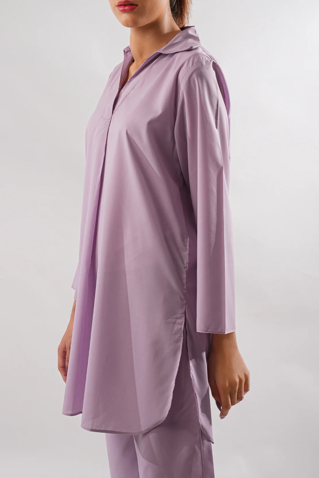 Solid Easy Care Fabric Stitched Shirt - Image 5