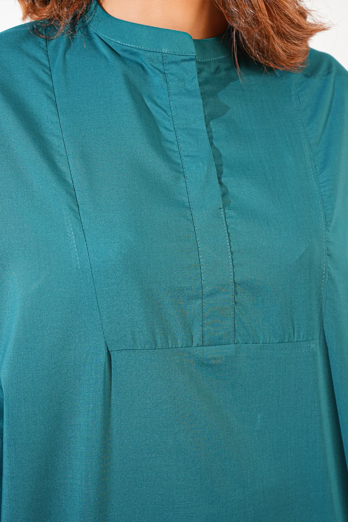 Solid Easy Care Fabric Stitched Shirt - Image 6