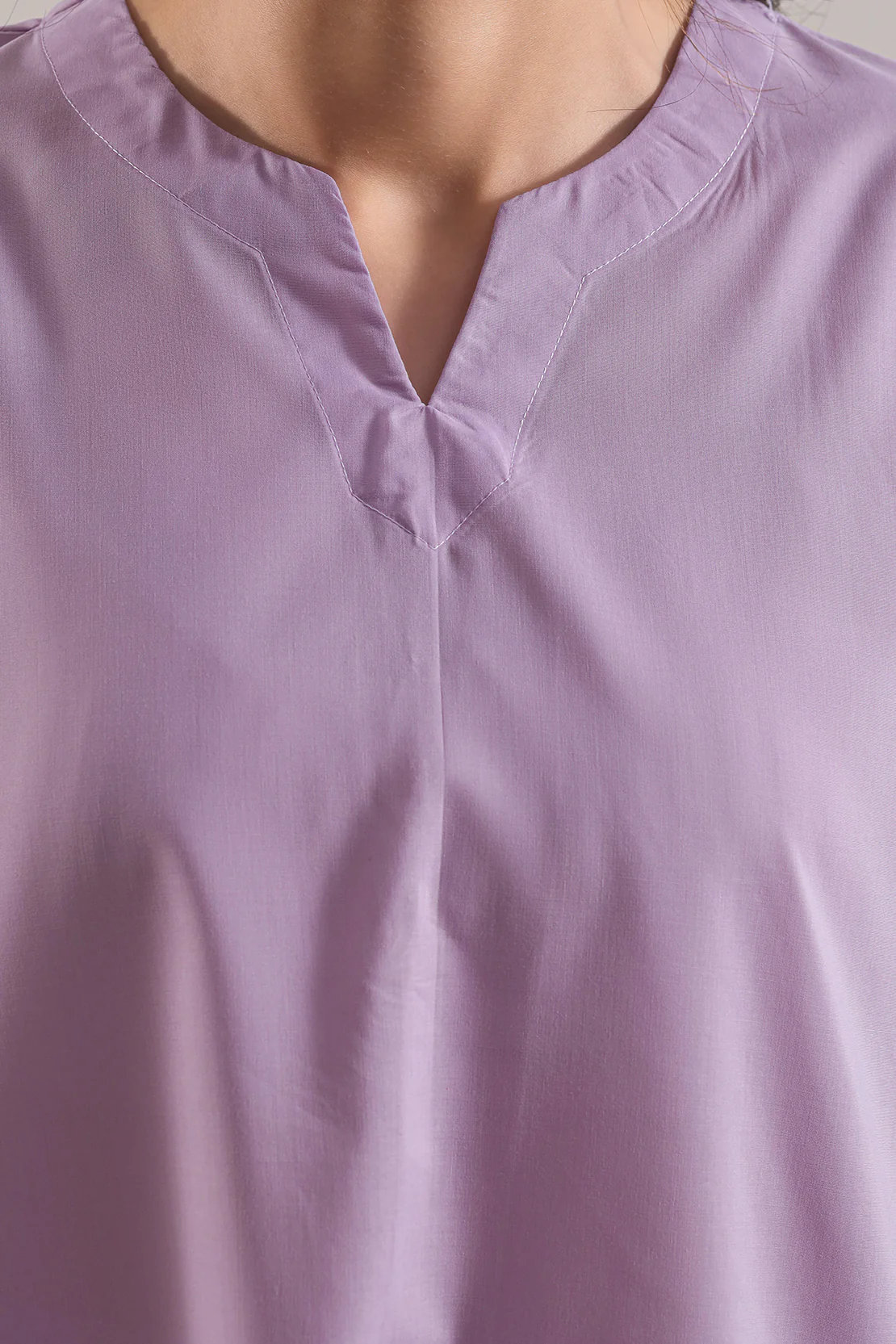 Solid Easy Care Fabric Stitched Shirt - Image 4