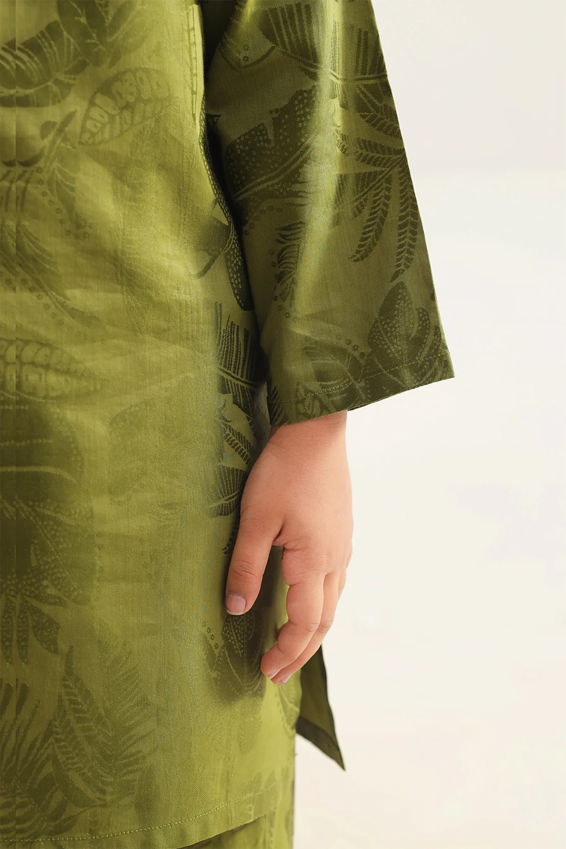 Stitched Cotton Jacquard 2 Piece (Shirt/trouser) For Kids - Image 5