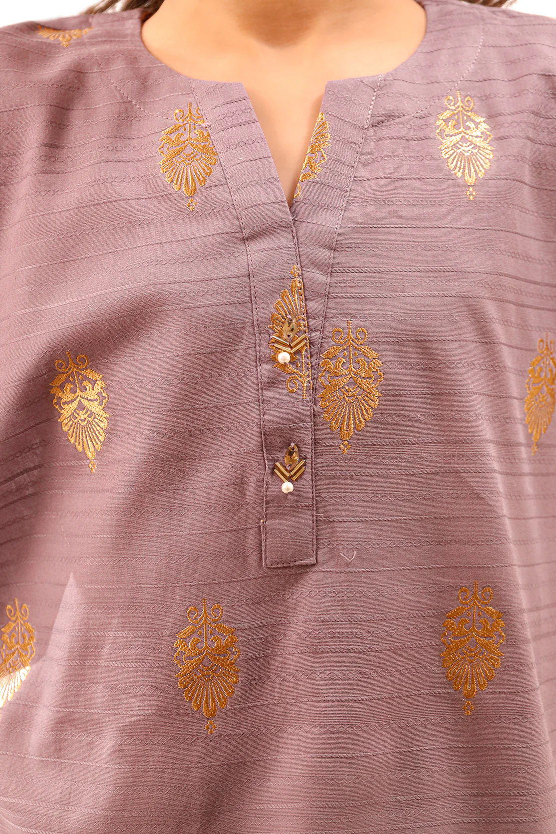 Stitched Cotton jacquard Shirt For Kids - Image 5
