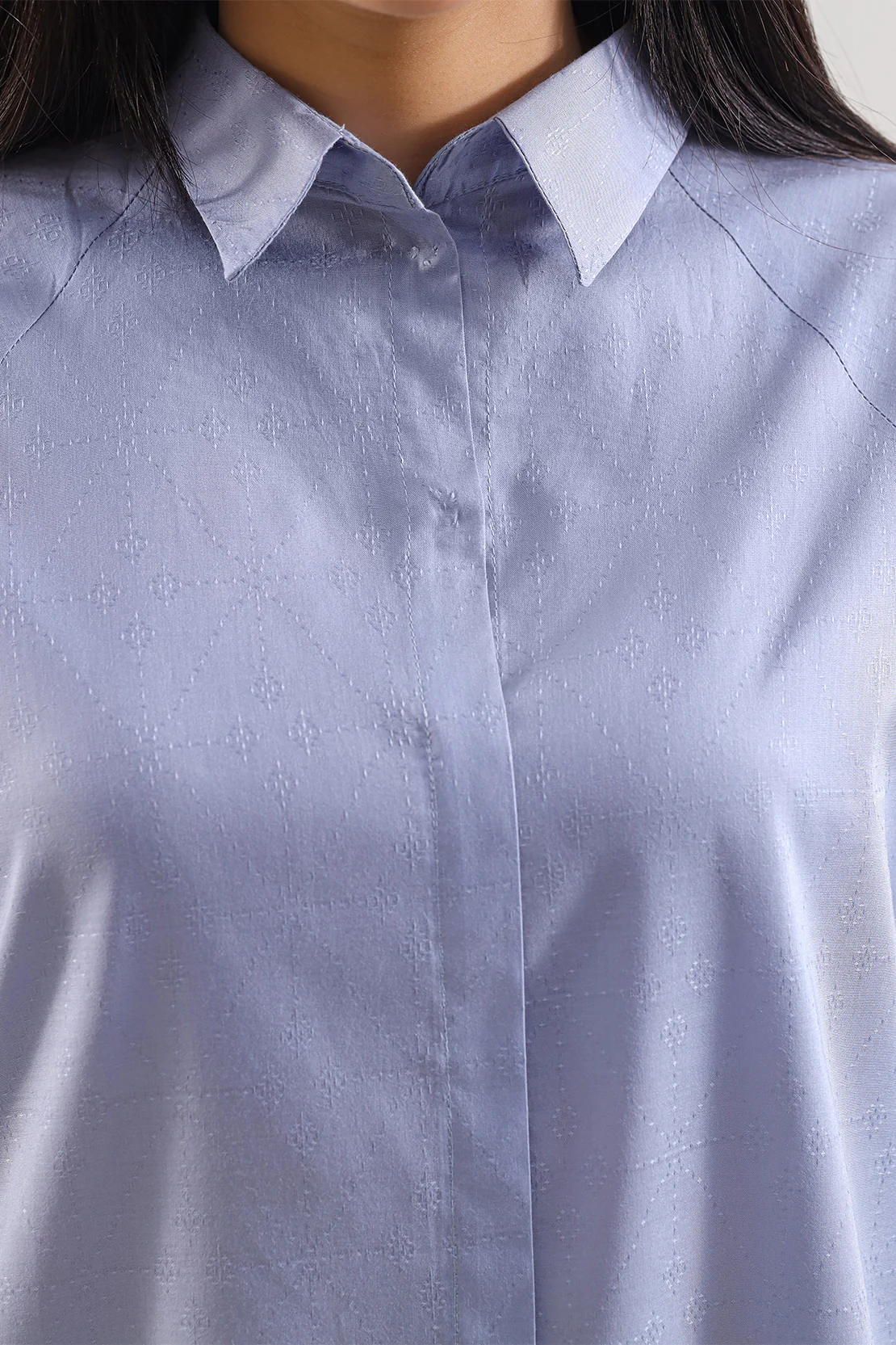 Stitched Cotton Jacquard Suit – Jacquard (2PC Or 1PC) - Image 3