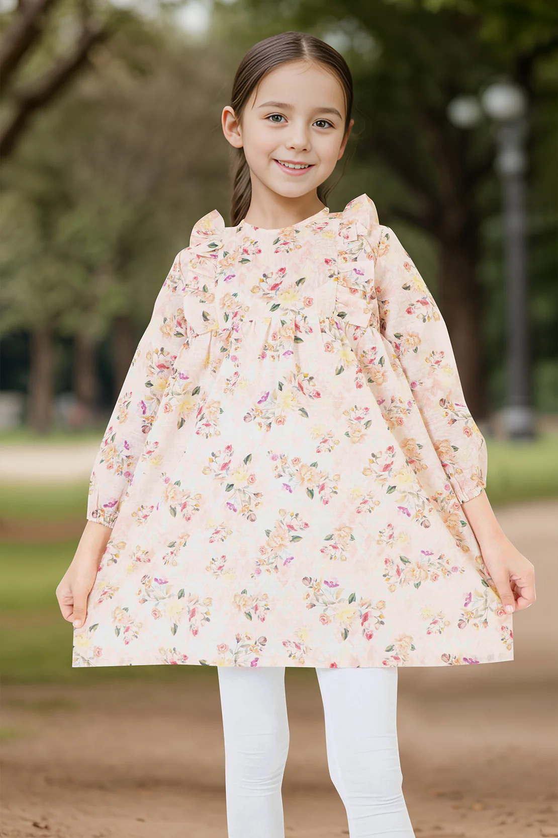 Stitched Khaddar Shirt For Kids - Image 3