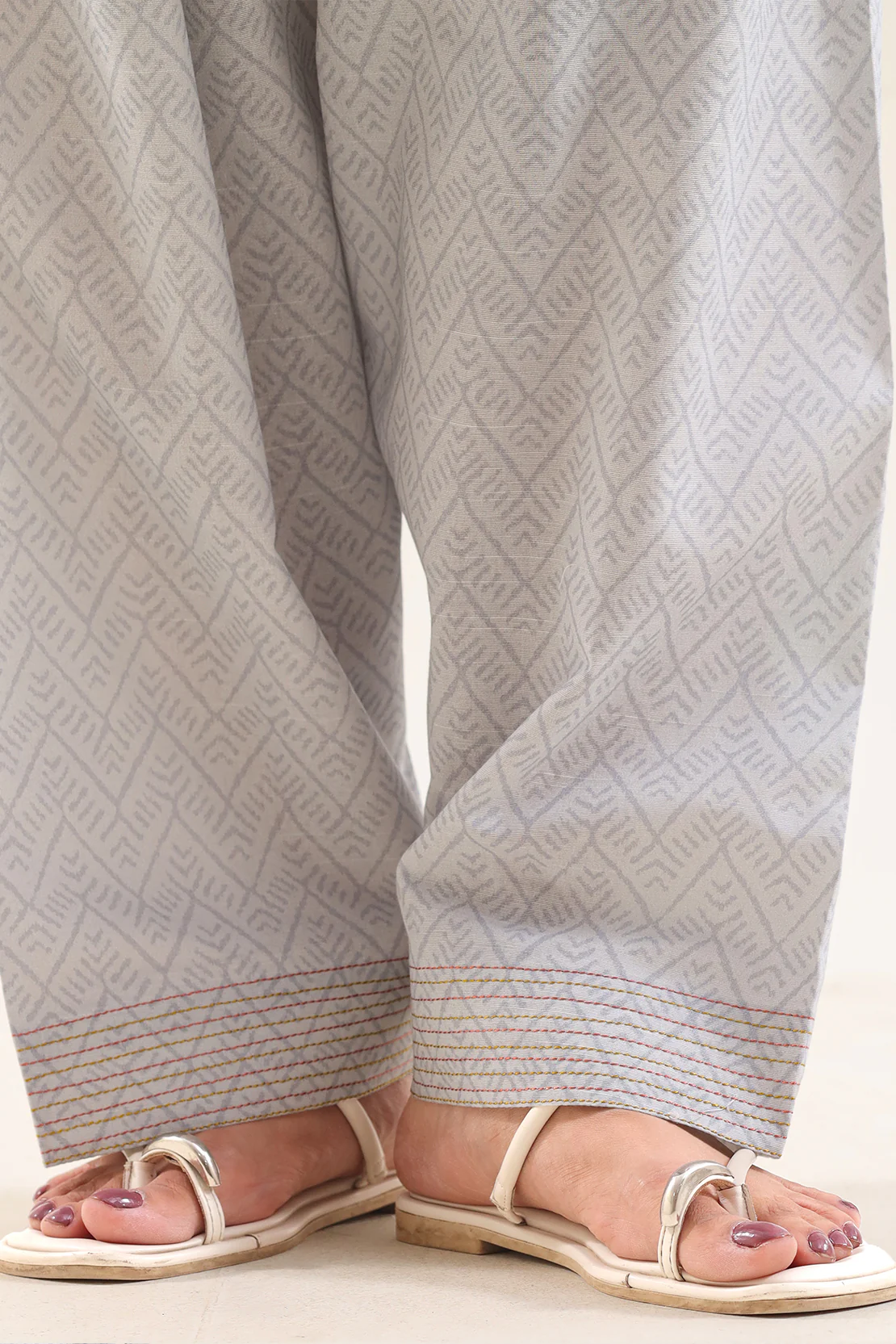 Stitched Khaddar Suit – Printed Embroidered (2PC Or Shirt) - Image 5