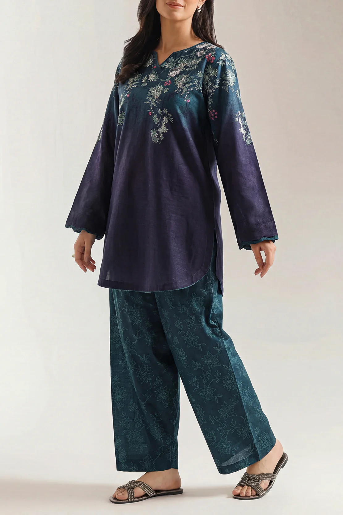 Stitched Khaddar Suit – Printed (2PC Or 1PC)