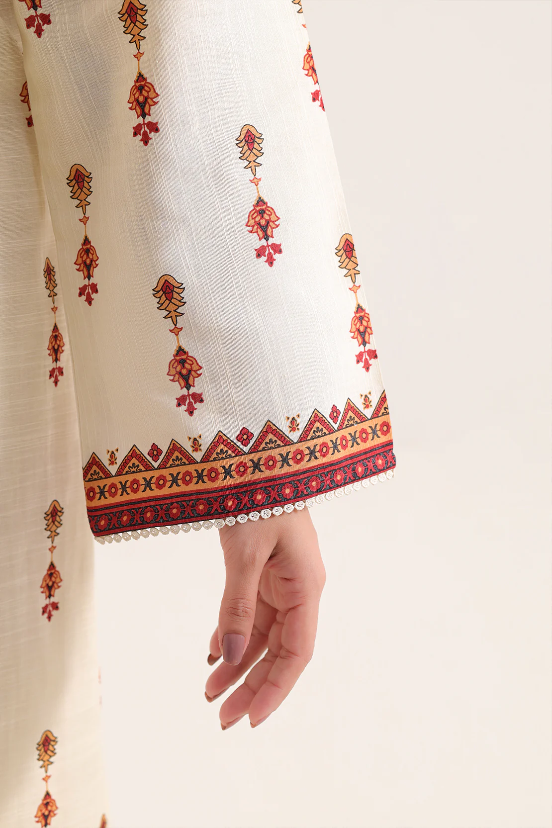 Stitched Khaddar Suit – Printed (3PC, 2PC Or Shirt) - Image 4
