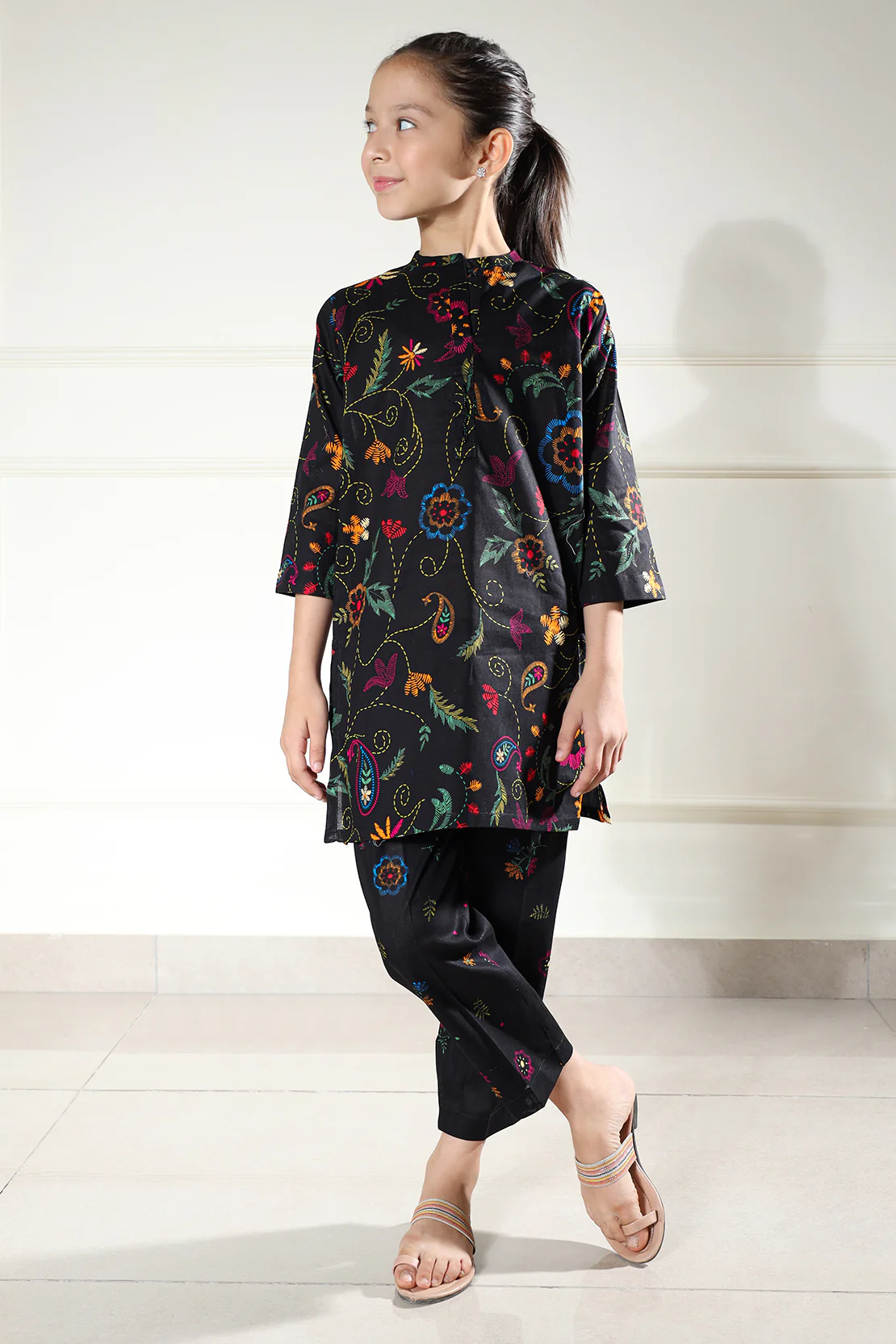 Stitched Lawn 2 Piece (Shirt/Trouser) For Kids - Image 3
