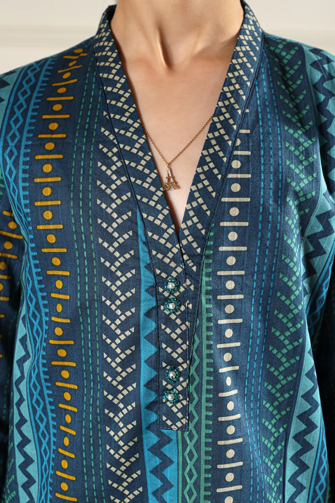 Stitched Lawn Shirt For Kids - Image 5