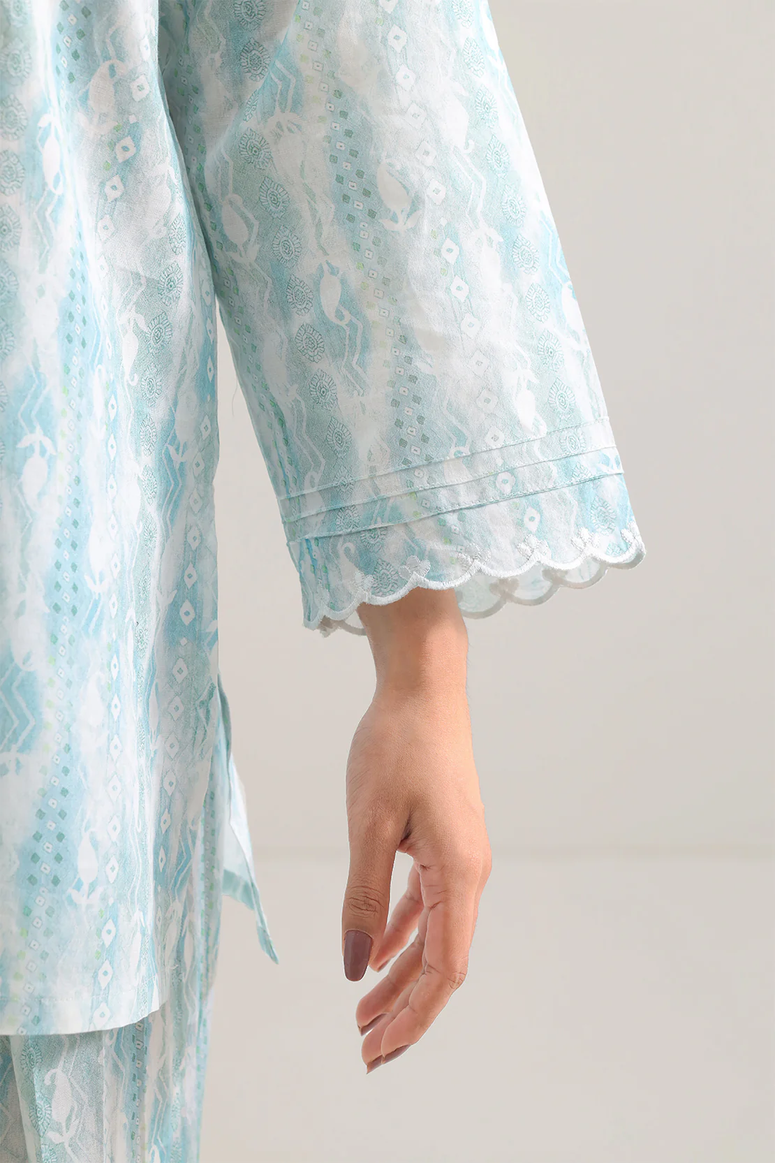 Stitched Printed Embroidered Lawn 2 Piece (Shirt/Trouser) - Image 4