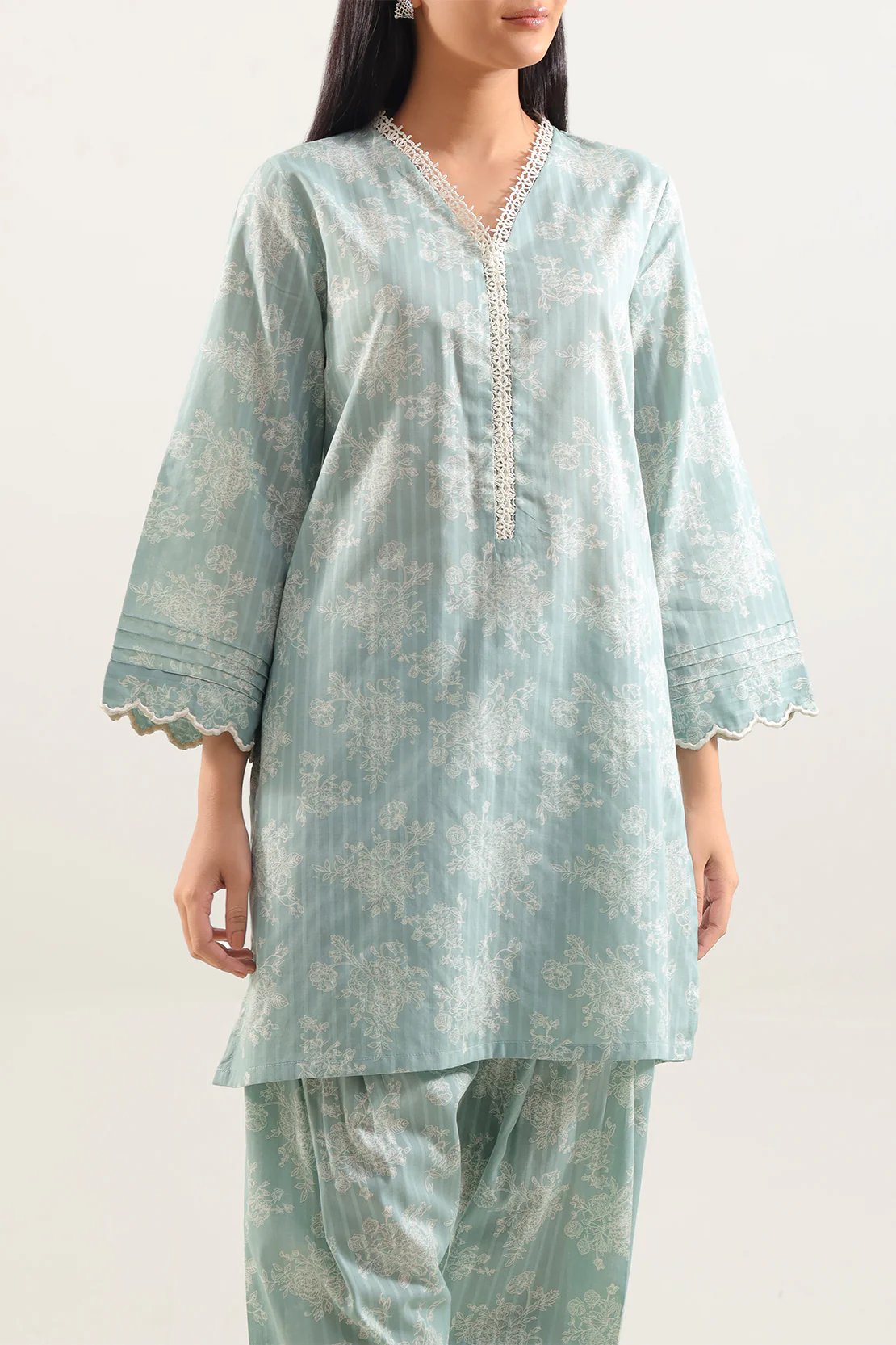 Stitched Printed Embroidered Lawn 2 Piece (Shirt/Trouser) - Image 3