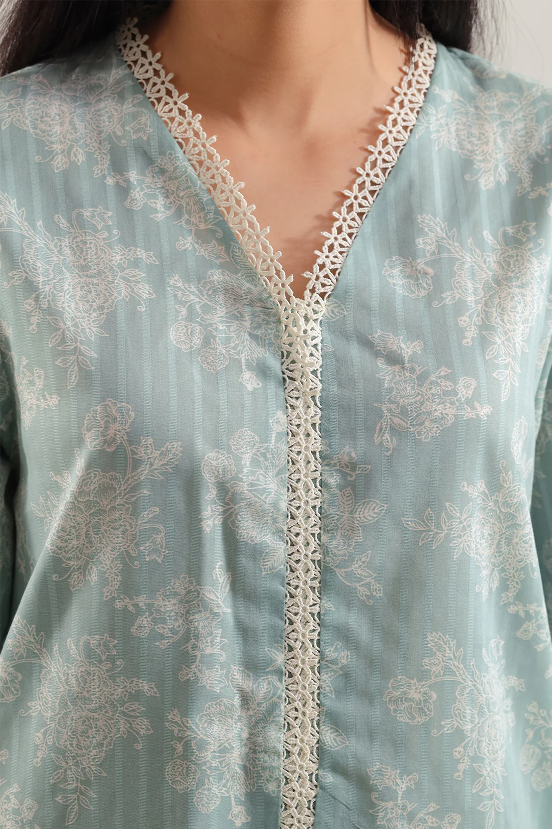 Stitched Printed Embroidered Lawn 2 Piece (Shirt/Trouser) - Image 4