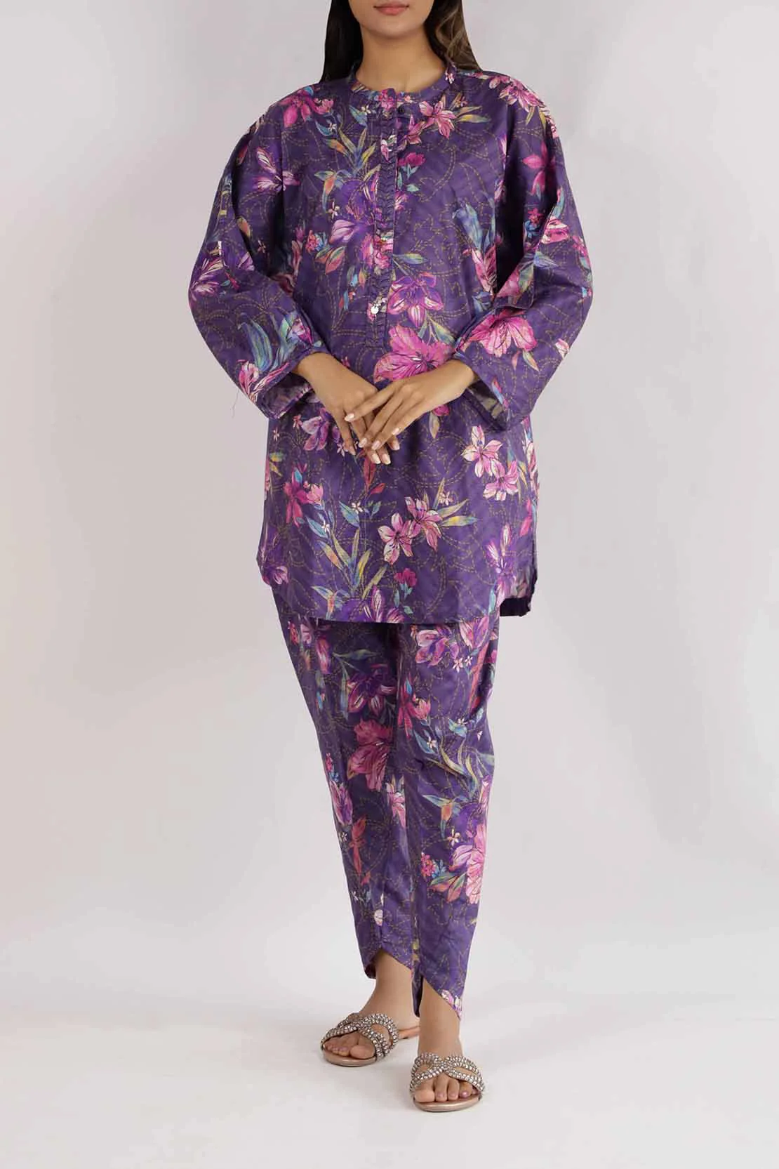 Stitched Self Jacquard 2 Piece (Shirt/Trouser) - Image 3