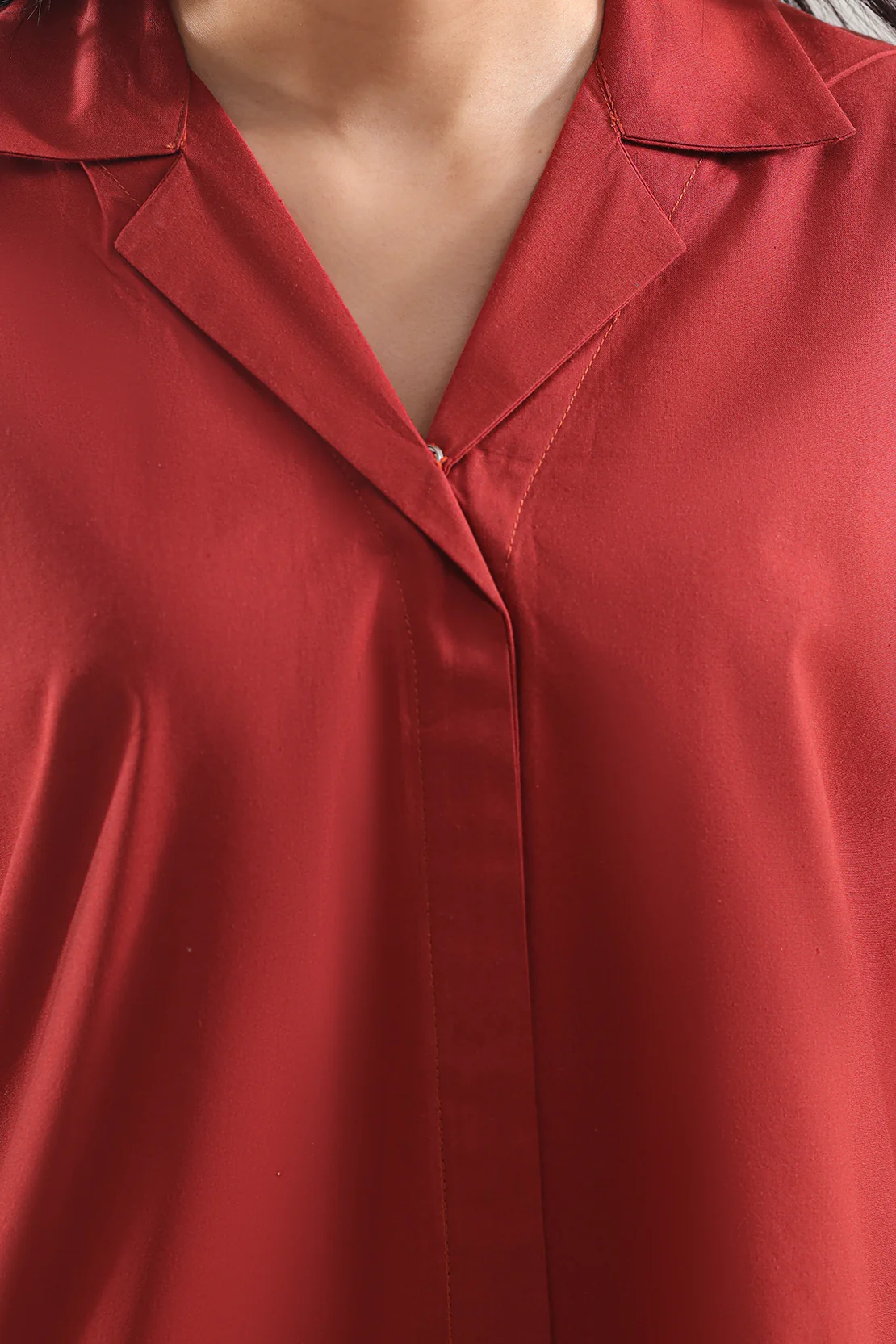Stitched Solid Poplin 2 Piece (Shirt/Trouser) - Image 3